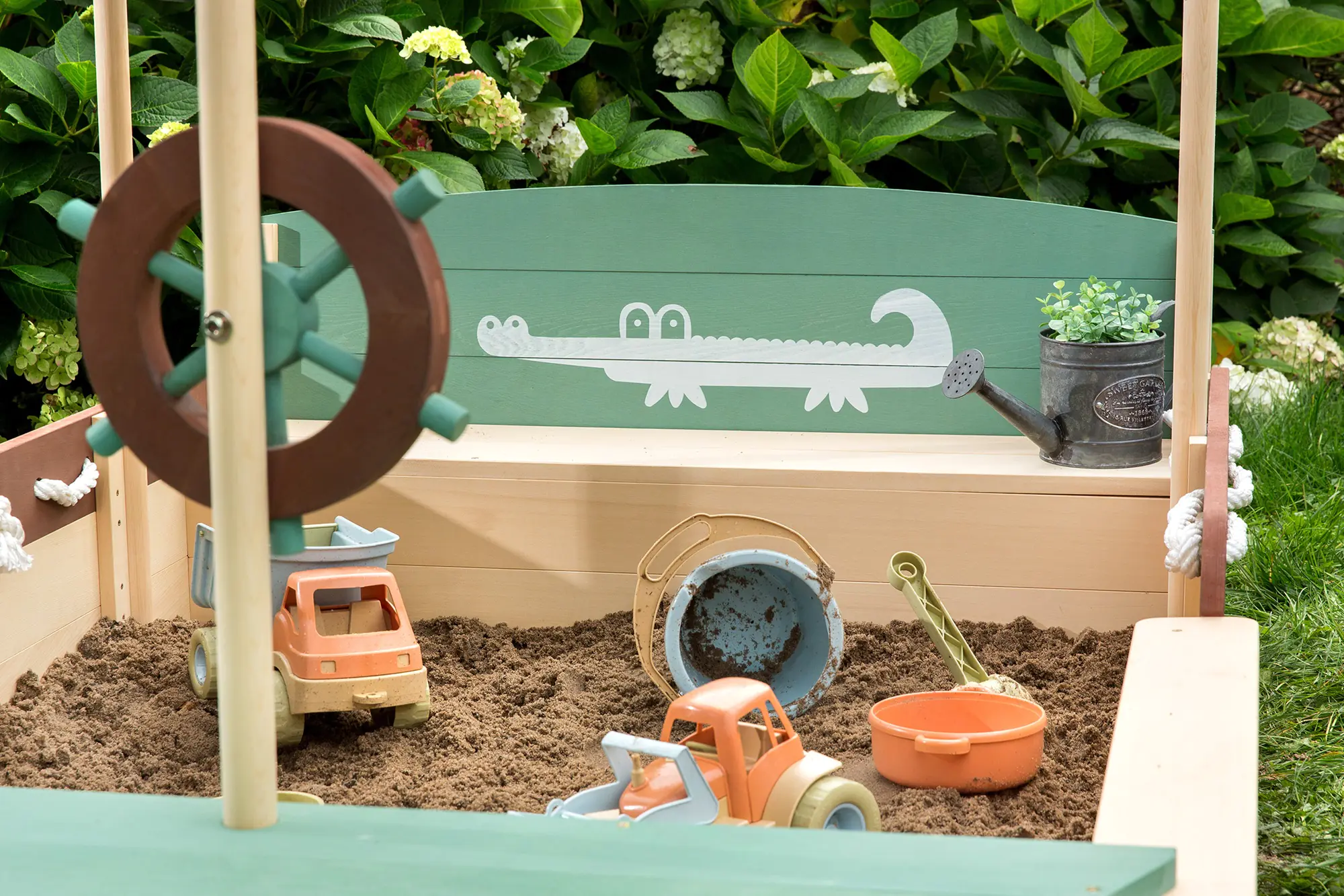 Muddy Buddy Sandkasten Jungle King 195 x 110 x 120 cm Muddy Buddy Sandkasten Jungle King 195 x 110 x 120 cm