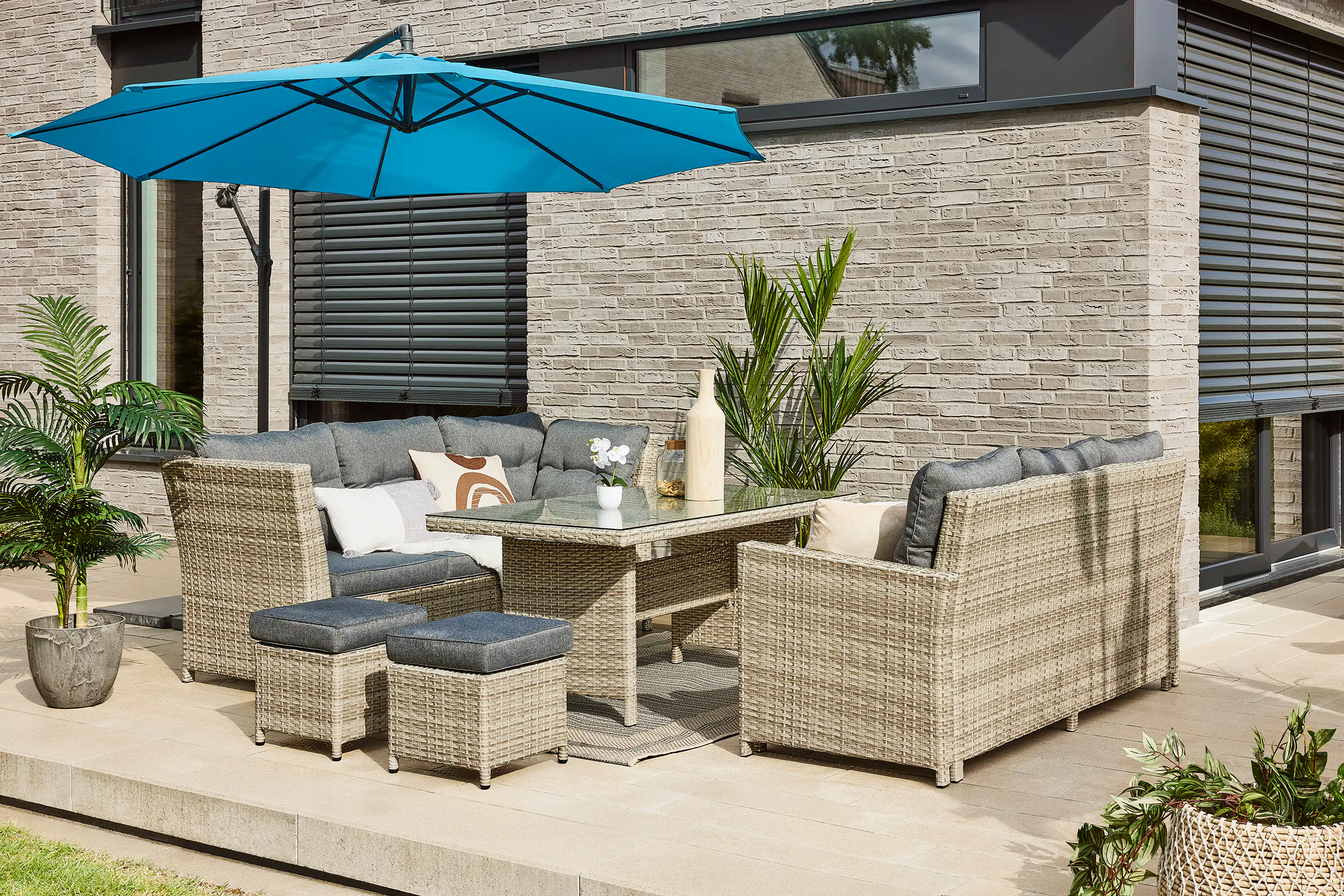 TrendLine Dining Lounge Set Caldera Basic inkl. Auflagen