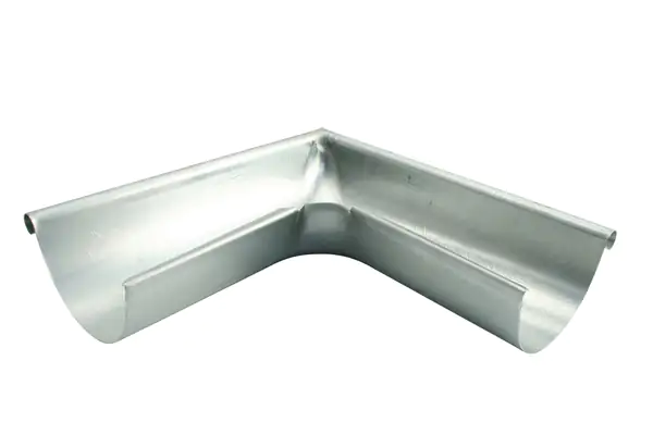 Marley Rinnenwinkel NW 150 mm, Außenecke, 90°, halbrund, titan-zink