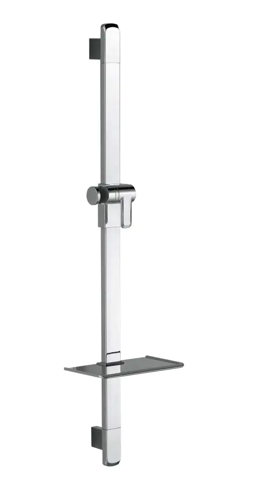 Primaster Brausestange mit Handbrausenhalter und Ablage Tuvalu chrom 82 cm Primaster Brausestange mit Handbrausenhalter und Ablage Tuvalu chrom 82 cm