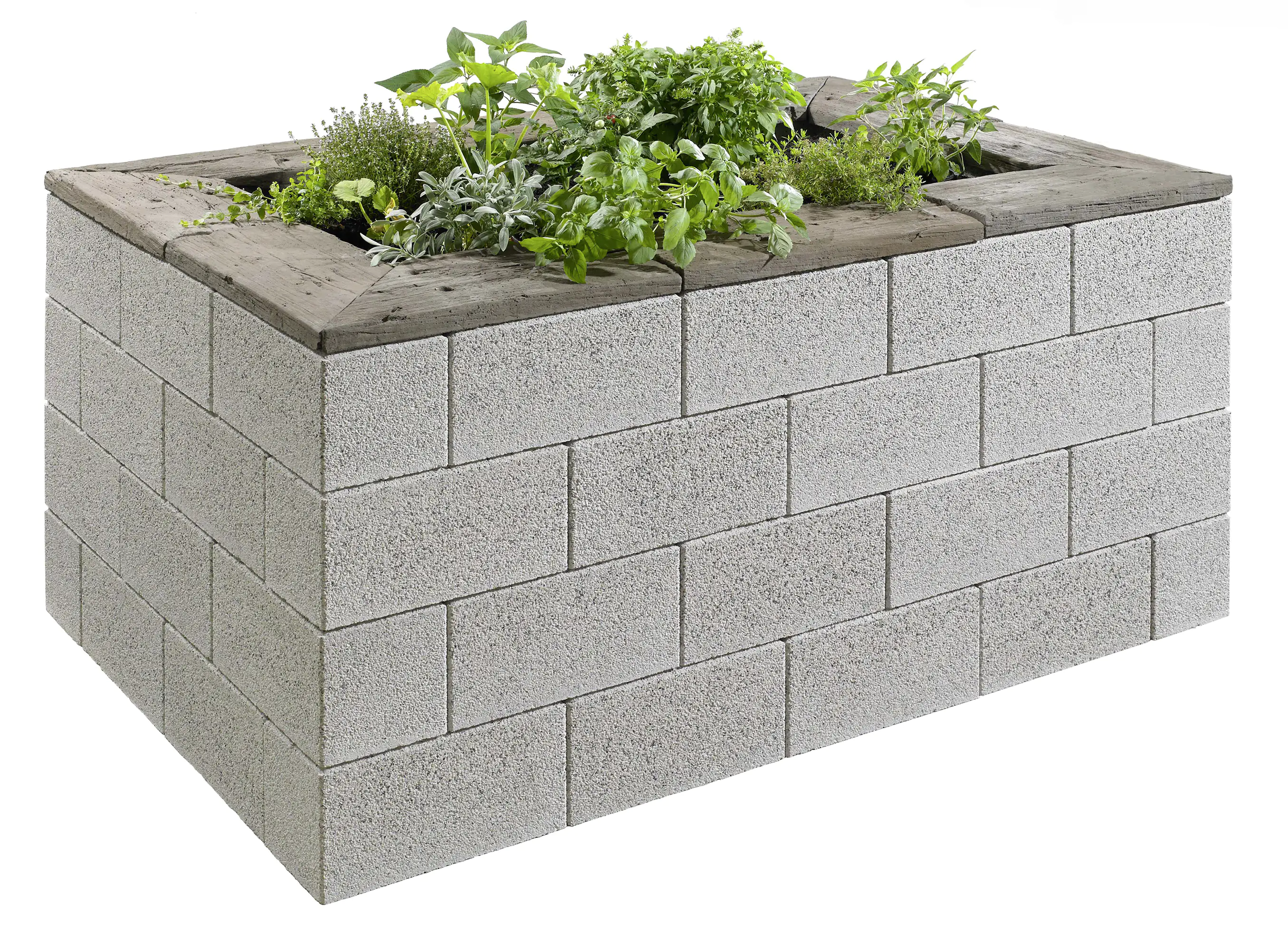 Kann Hochbeet-Set Gomera 230 x 150 x 85 cm weiß