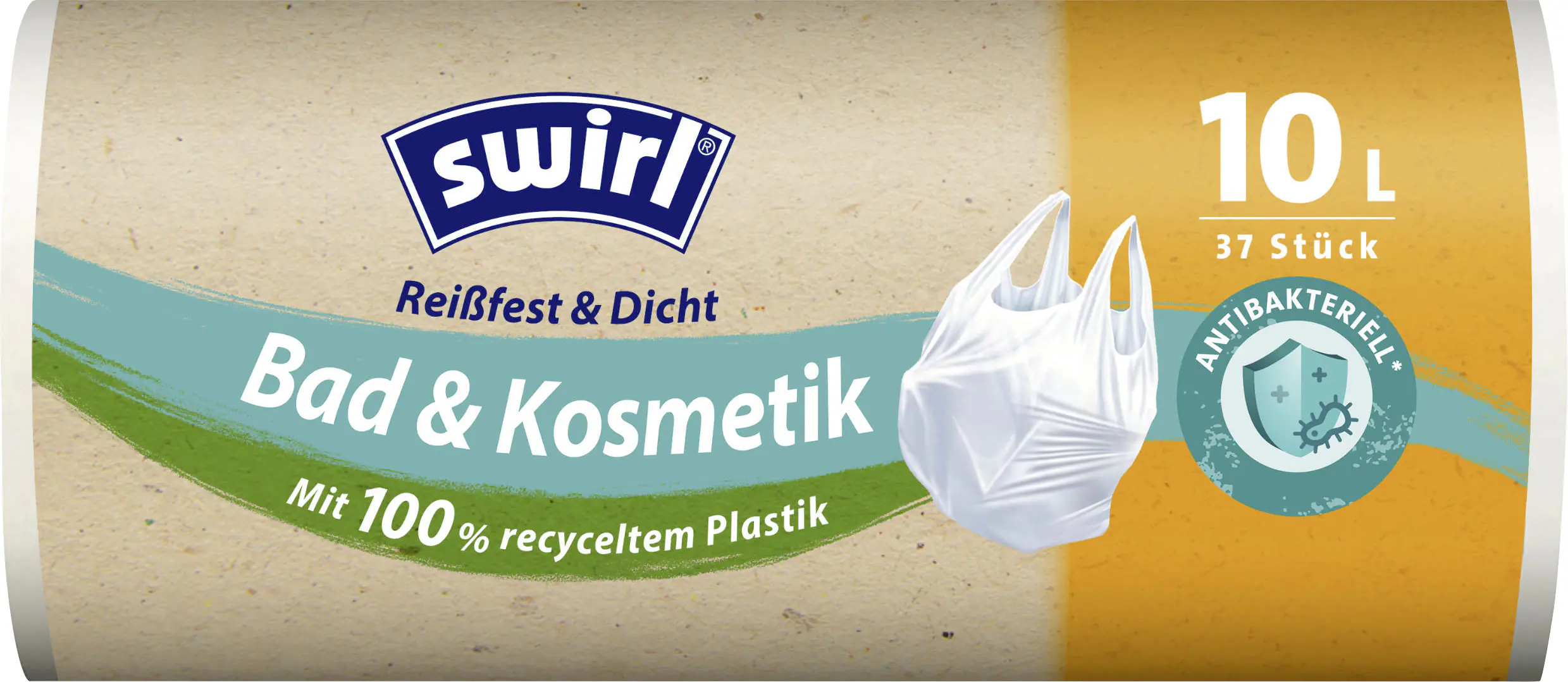 Swirl Müllbeutel mit Tragegriff 10 L 37 Stück Swirl Müllbeutel mit Tragegriff 10 L 37 Stück