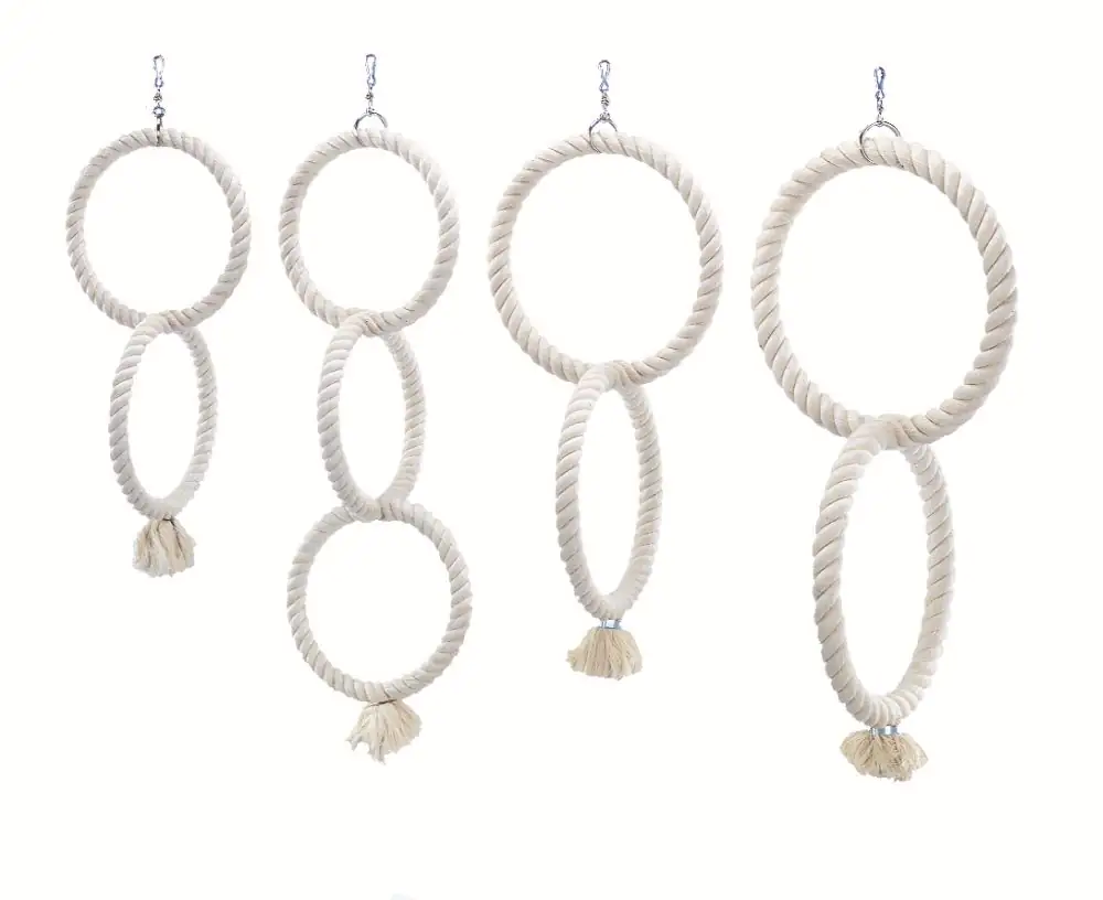 Nobby Vogelspielzeug Kletterringe aus Baumwolle 50 cm weiß Nobby Vogelspielzeug Kletterringe aus Baumwolle 50 cm weiß