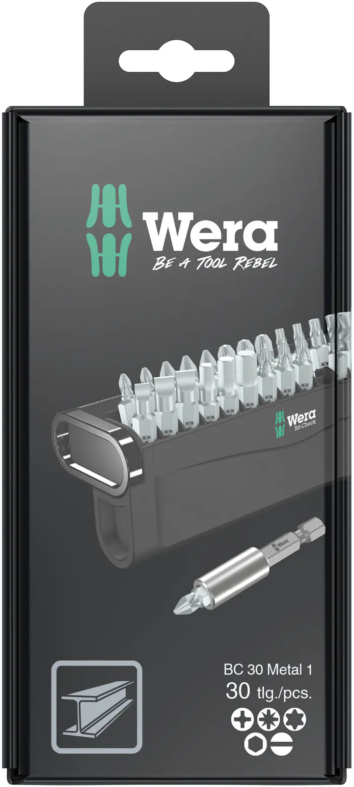 Wera Bit-Set Bit-Check 30 Metal 1 SB 30-teilig