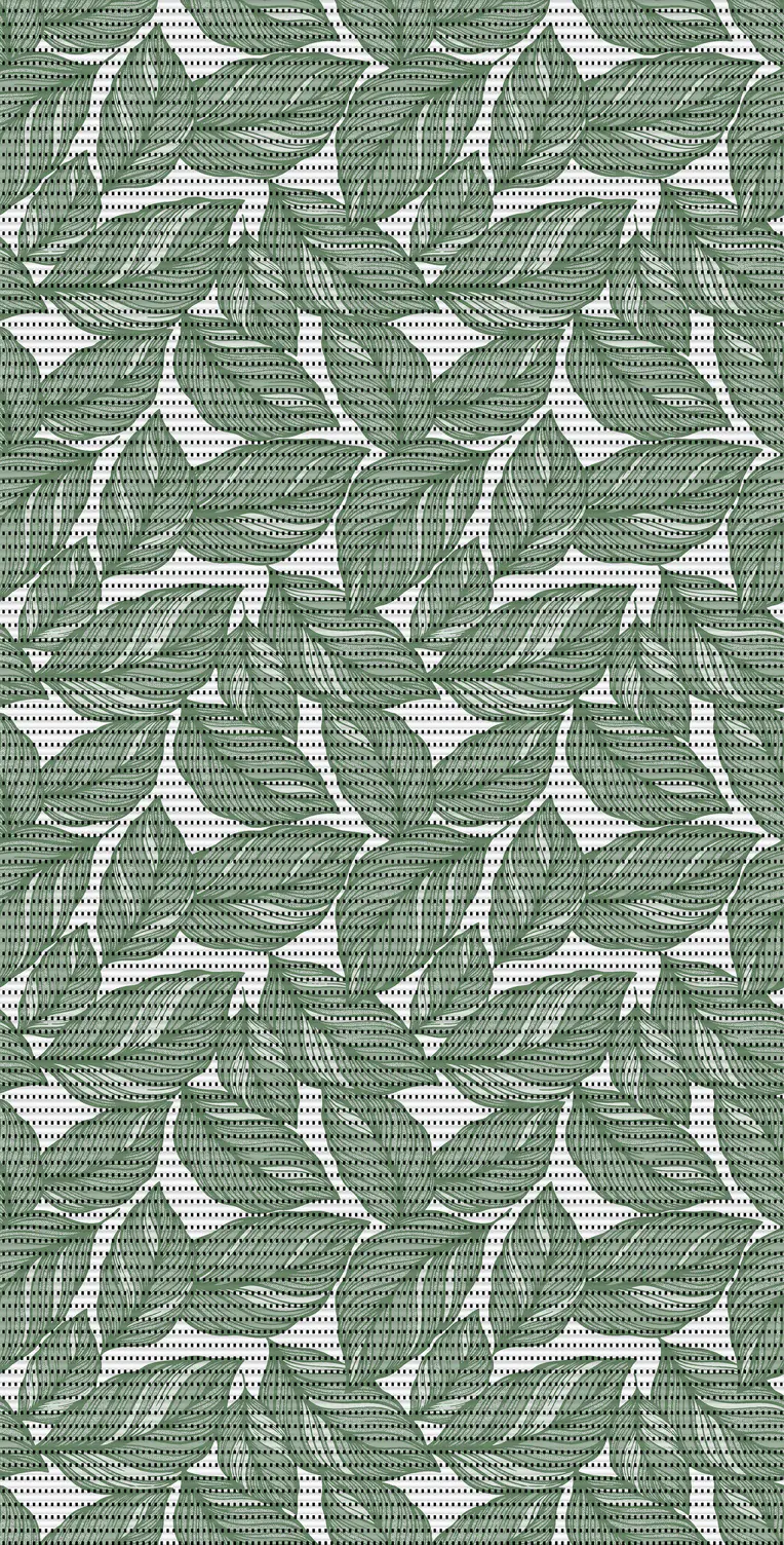 d-c-fix Weichschaummatte Tropicana 200 x 65 cm weiß/grün