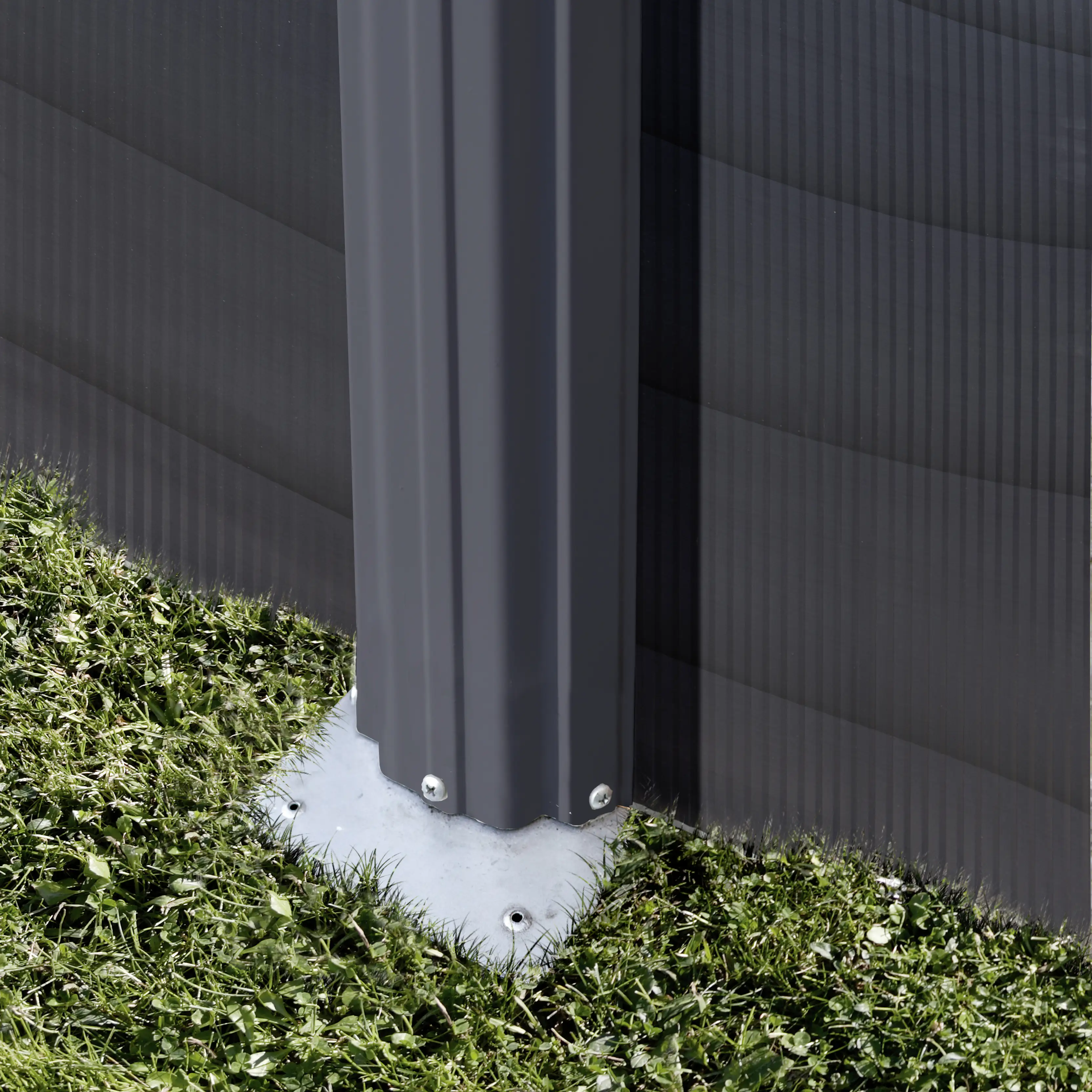 Gre Stahlwandpool Kea rund Ø 350 x 120 cm graphite