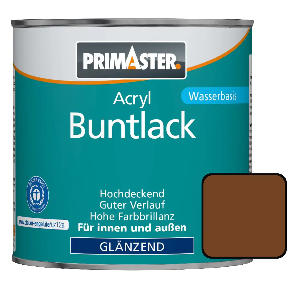 Primaster Acryl Buntlack RAL 8003 750 ml lehmbraun glänzend Primaster Acryl Buntlack RAL 8003 750 ml lehmbraun glänzend