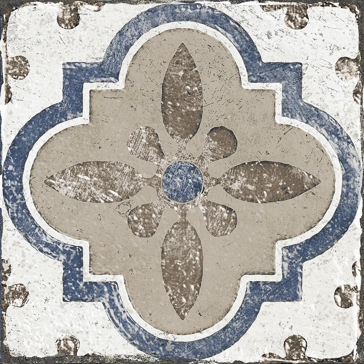 Bodenfliese Feinsteinzeug Marrakesh 20 x 20 cm blau-beige Bodenfliese Feinsteinzeug Marrakesh 20 x 20 cm blau-beige