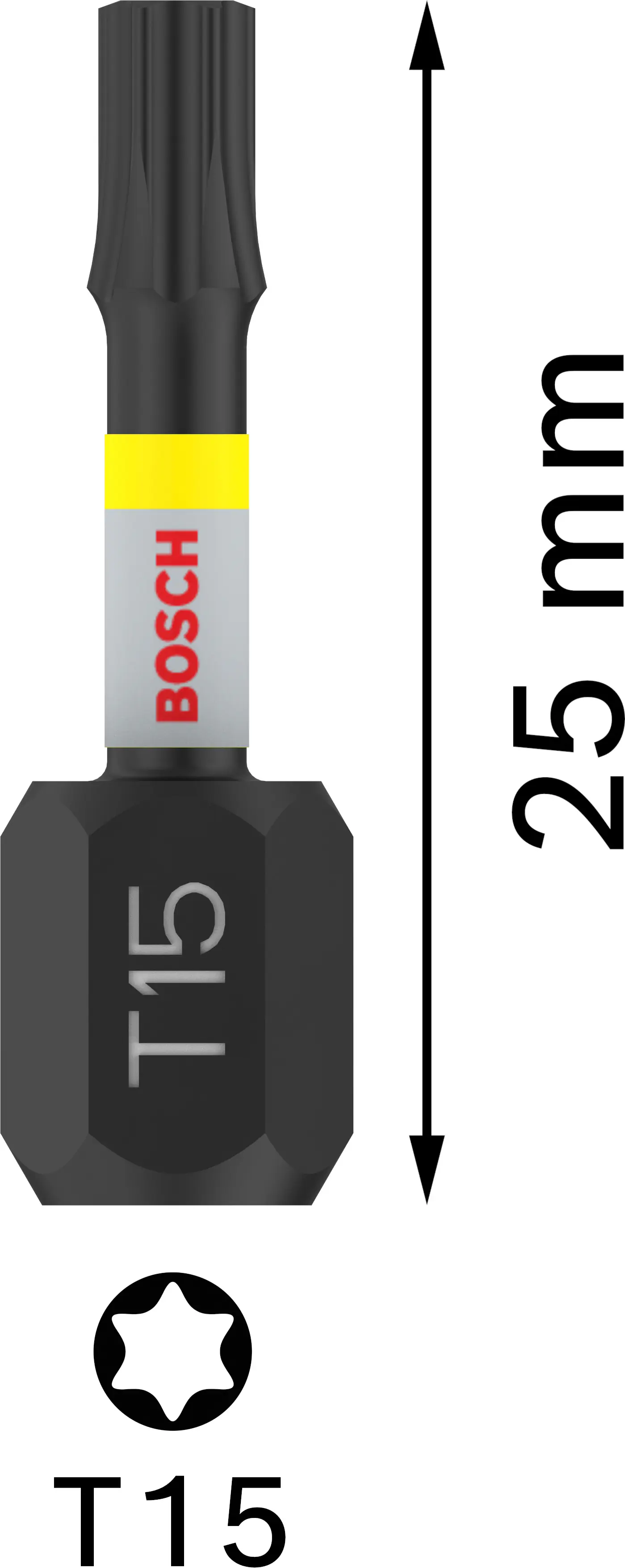 Bosch PRO Impact Bit T15 25 mm 2-teilig