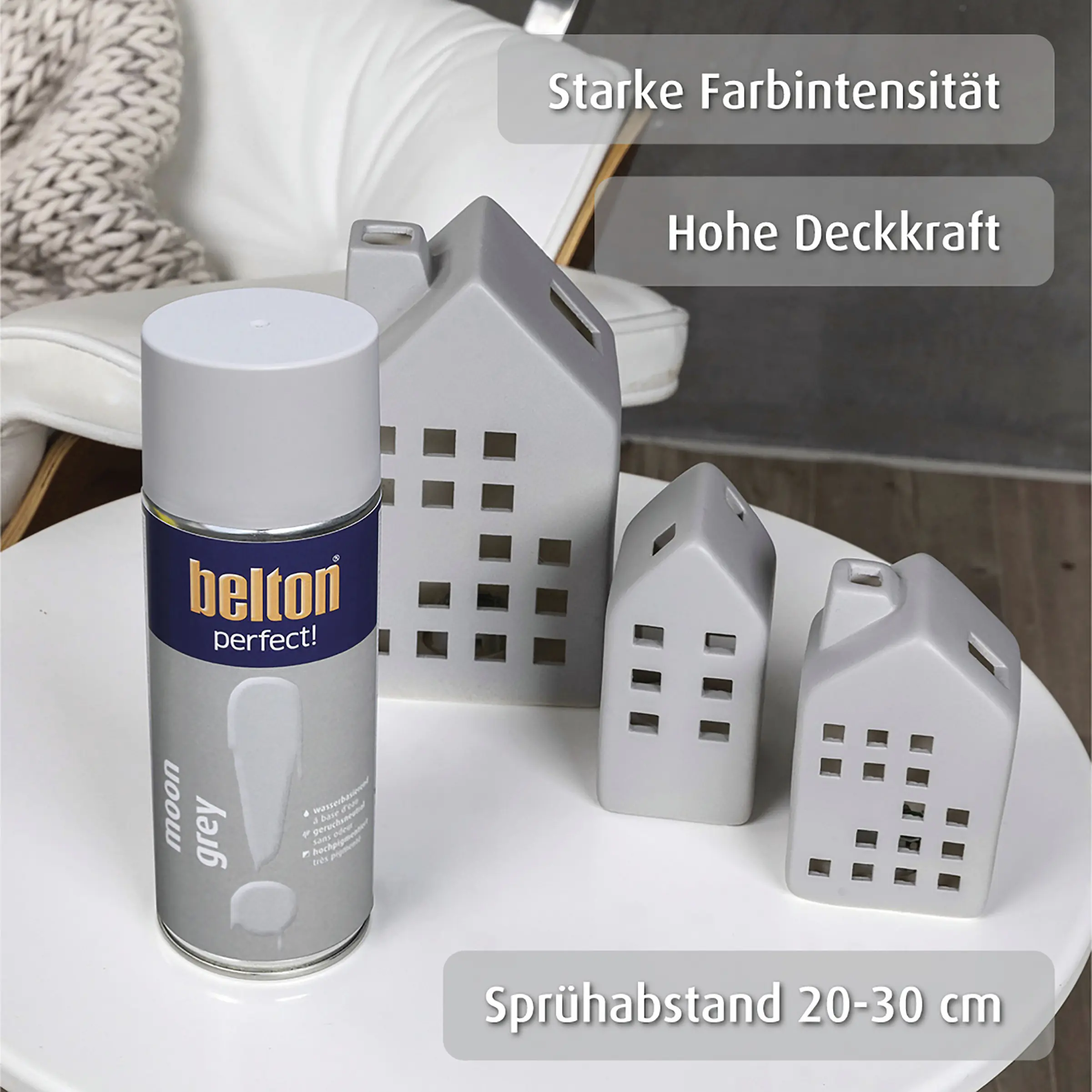 Belton perfect Lackspray 150 ml Moon grey seidenmatt