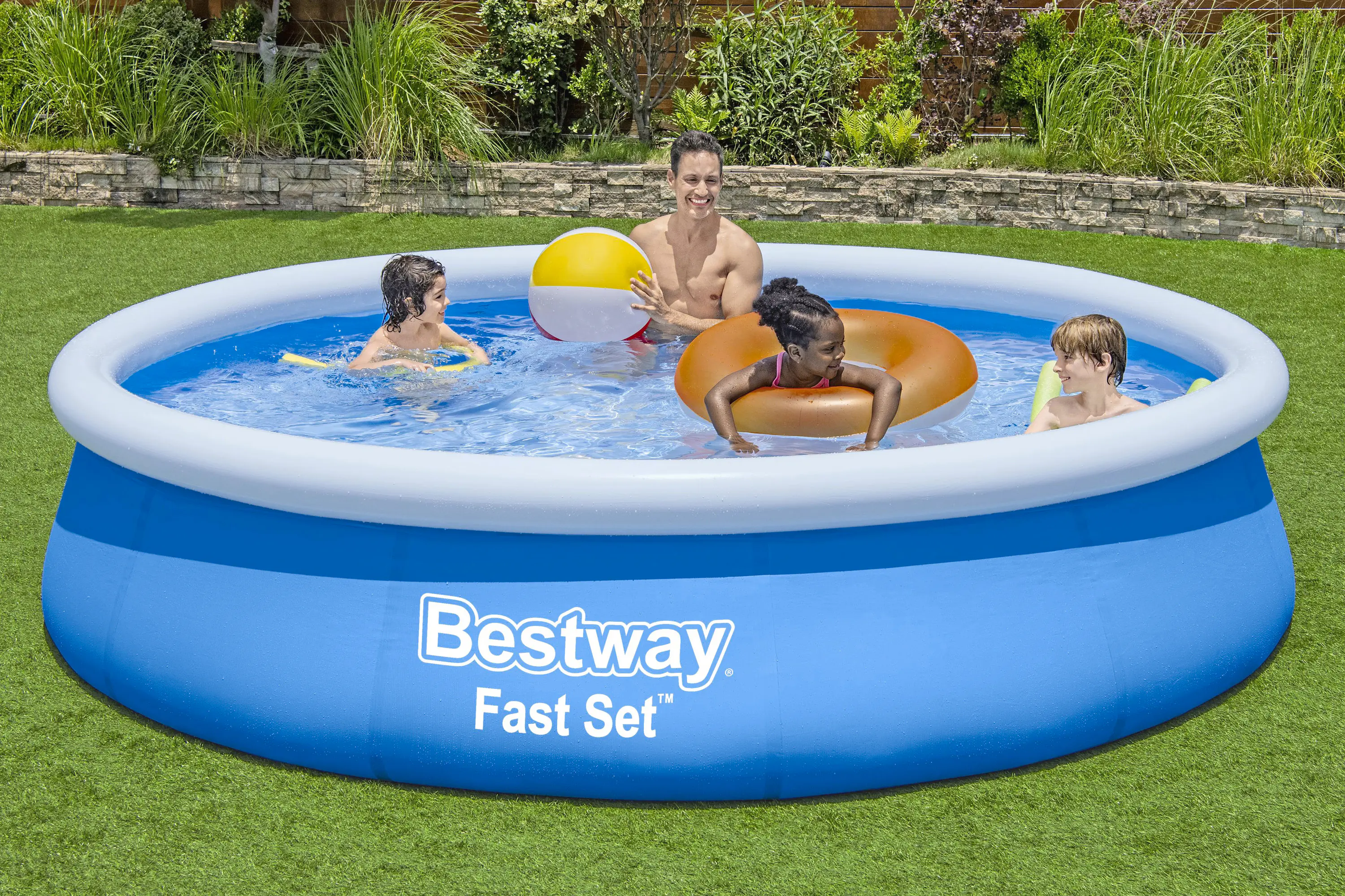 Bestway Pool Fast Set rund Ø 366 x 76 cm blau
