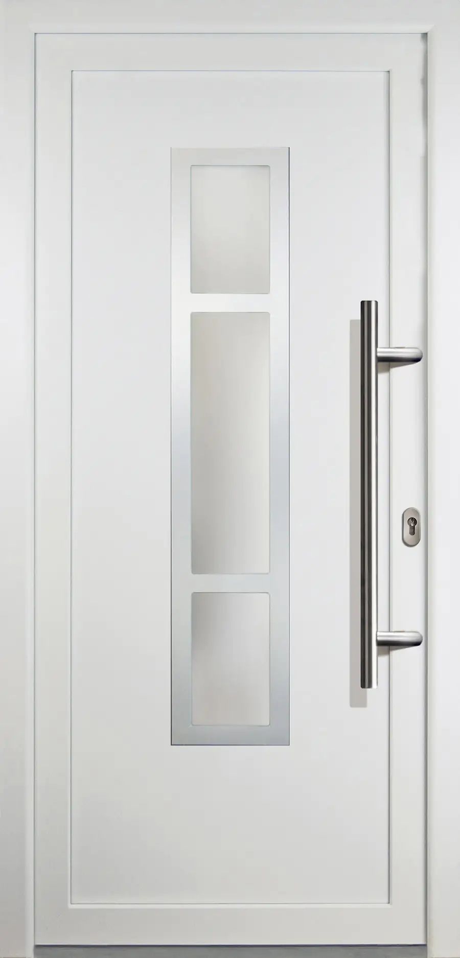 4060691154068 Meeth Haustür Signum PVC Exclusiv PVC Modell 87 98 x 200 cm, DIN rechts, weiß