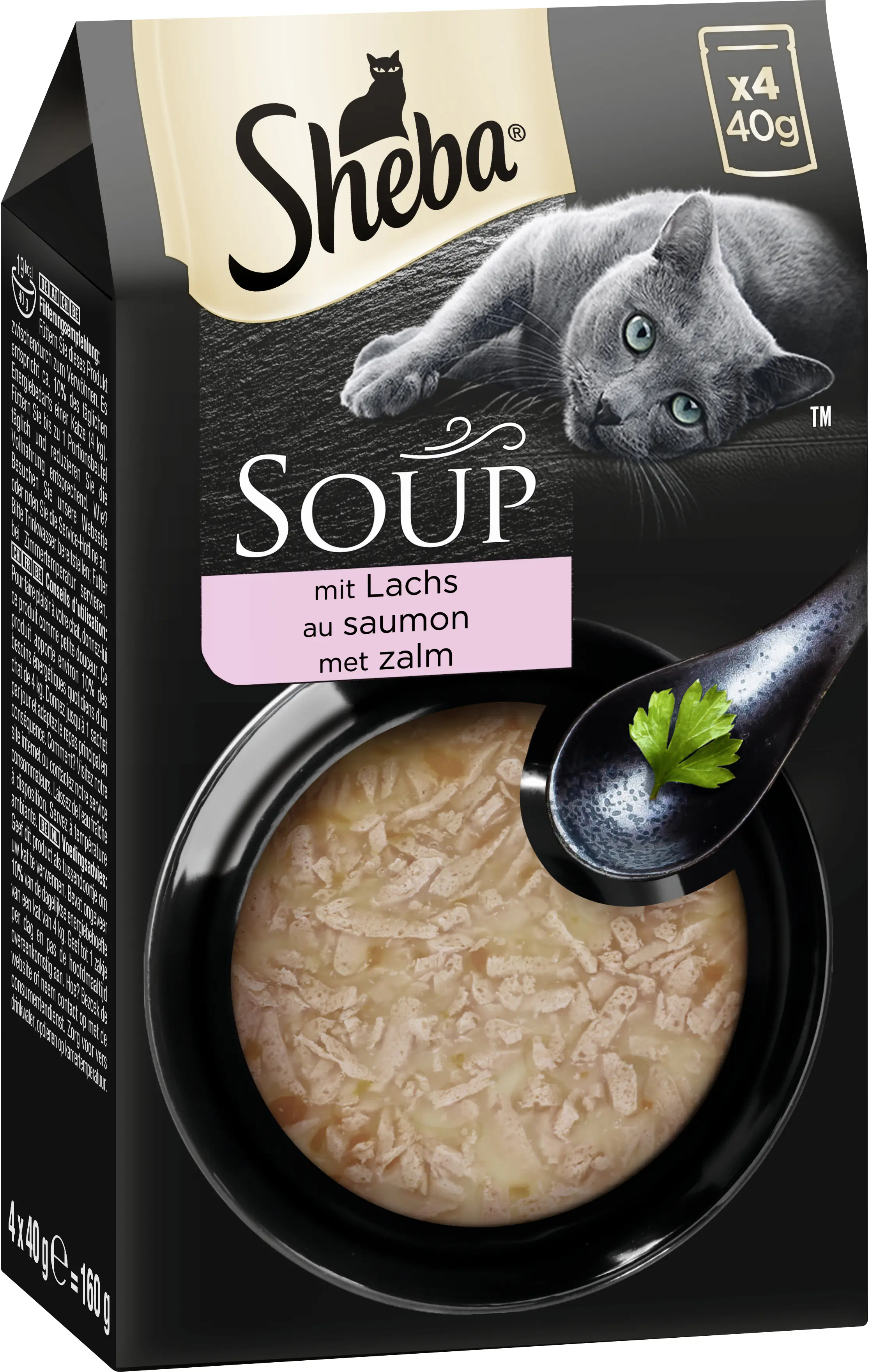 Sheba Soup Katzensuppe Adult 4 x 40 g Lachs