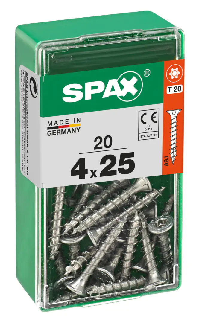 Spax Universalschrauben 4.0 x 25 mm TX 20 - 20 Stk.