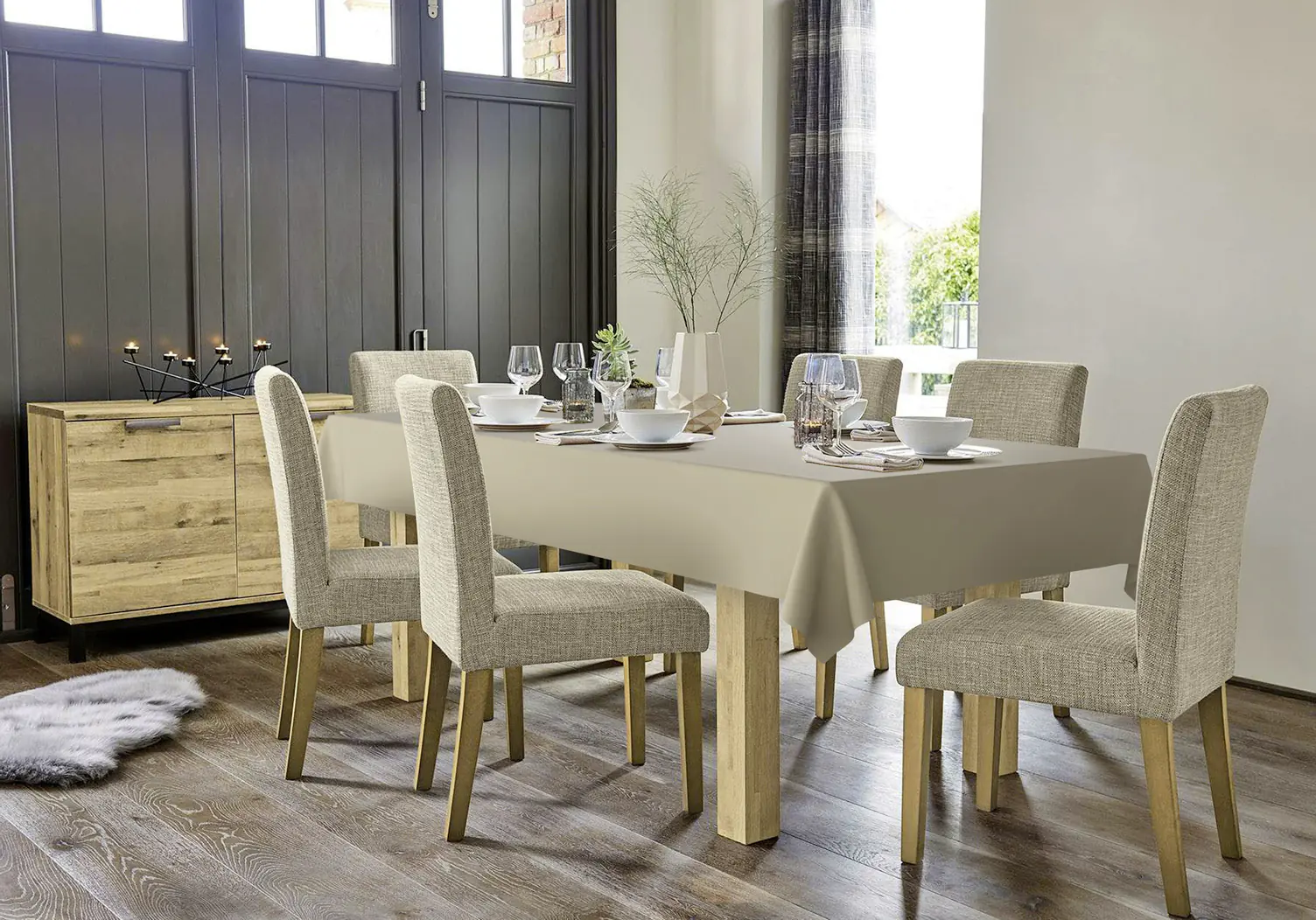 d-c-fix Tischdecke Almond braun 150 x 220 cm