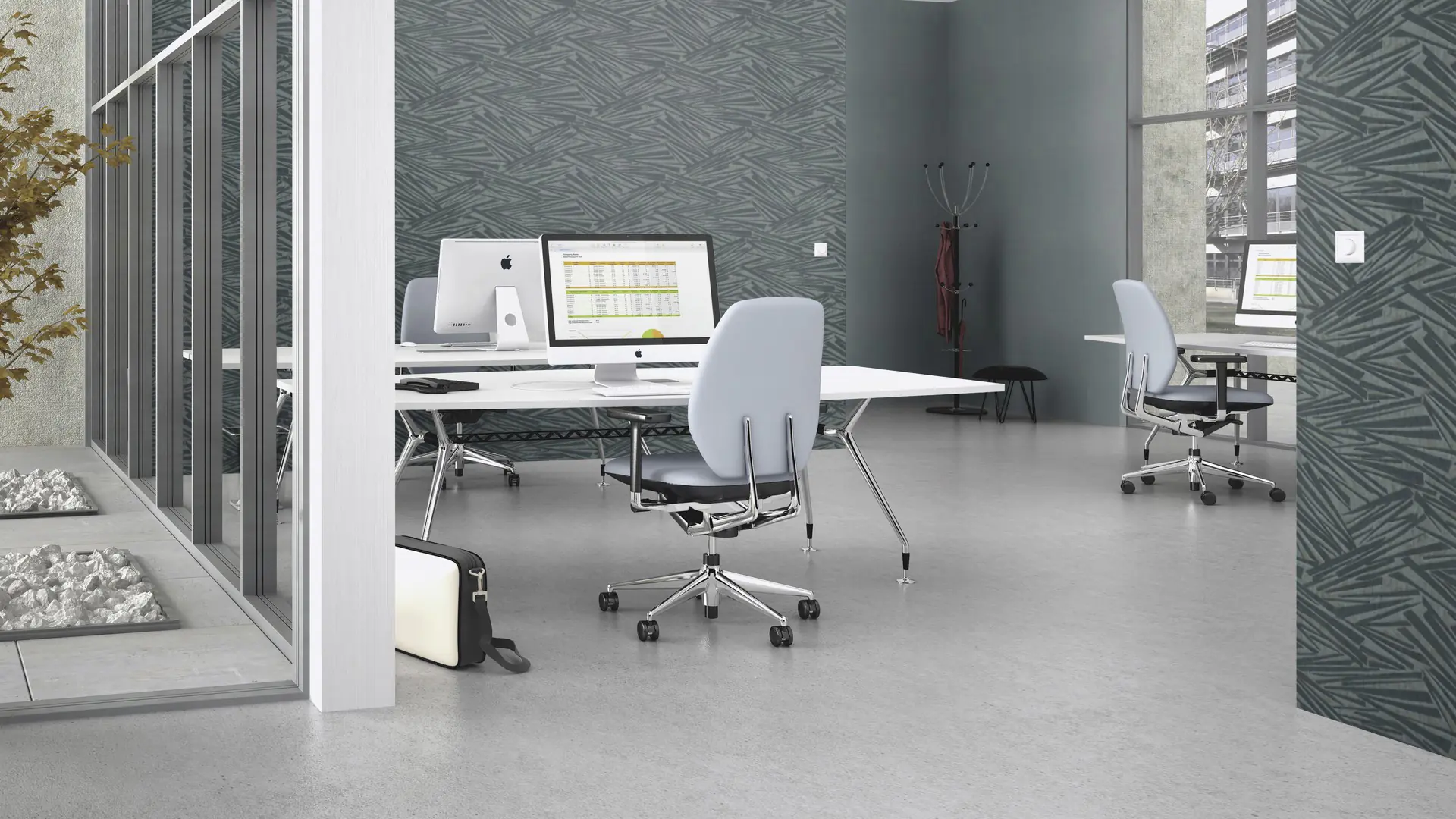 Rasch Vliestapete Muster Grafik Sky Lounge blau grün 10,05 x 0,53 m