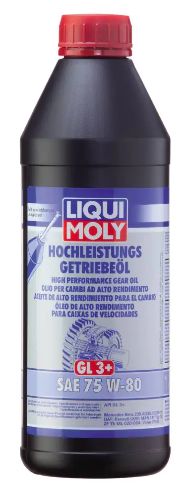 Liqui Moly Hochleistungs-Getriebeöl GL3+ SAE 75W-80 1 L Liqui Moly Hochleistungs-Getriebeöl GL3+ SAE 75W-80 1 L