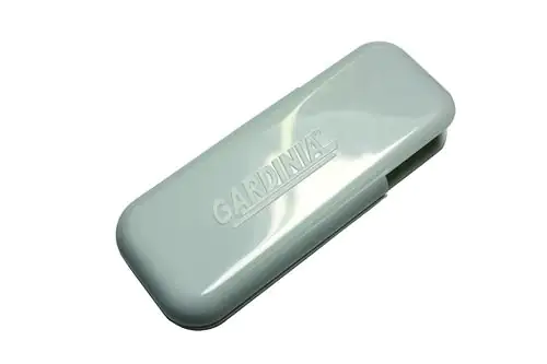 Gardinia Kettenbeschwerer flach, weiß, 1,4 x 3,6 x 9 cm