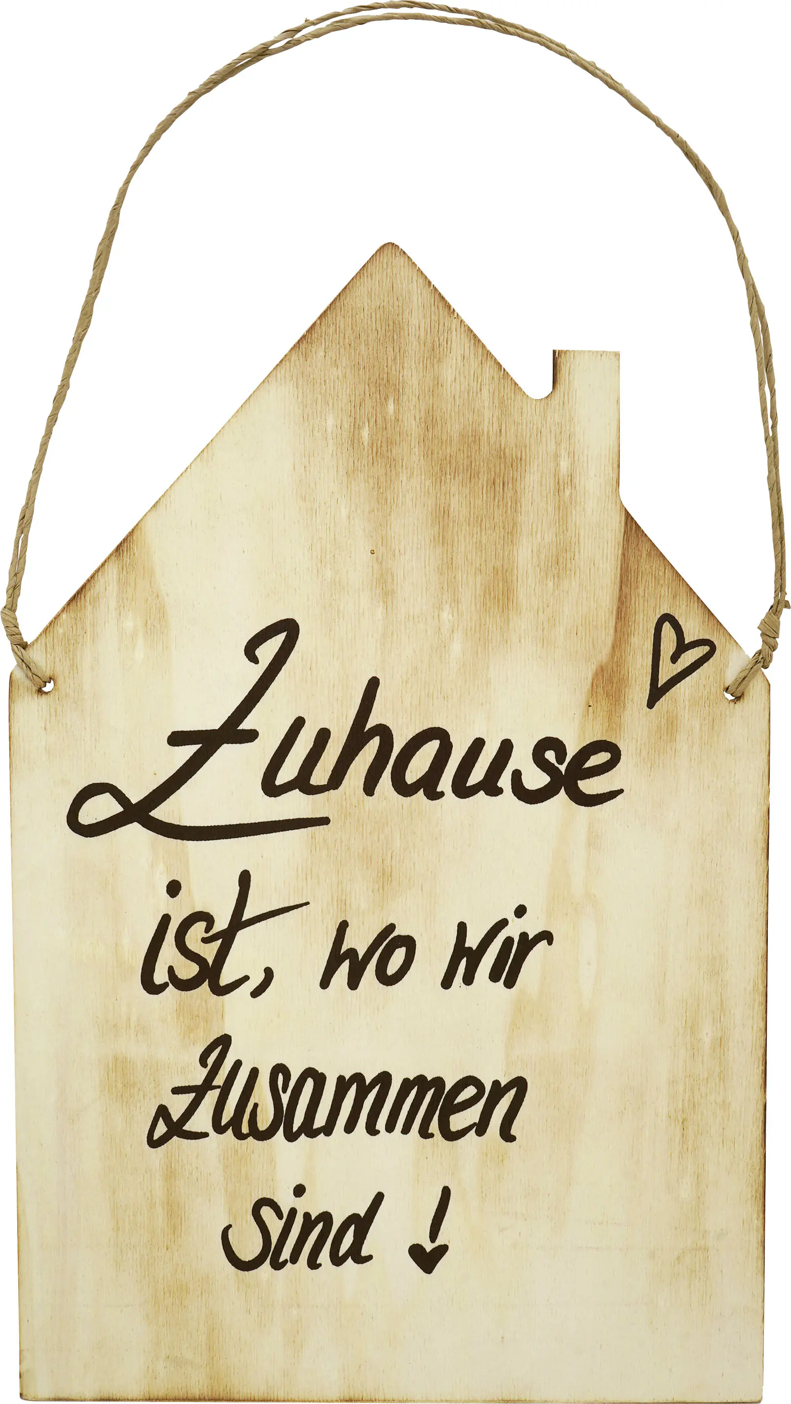 Badeko Haus Zuhause 40 x 25 cm natur 