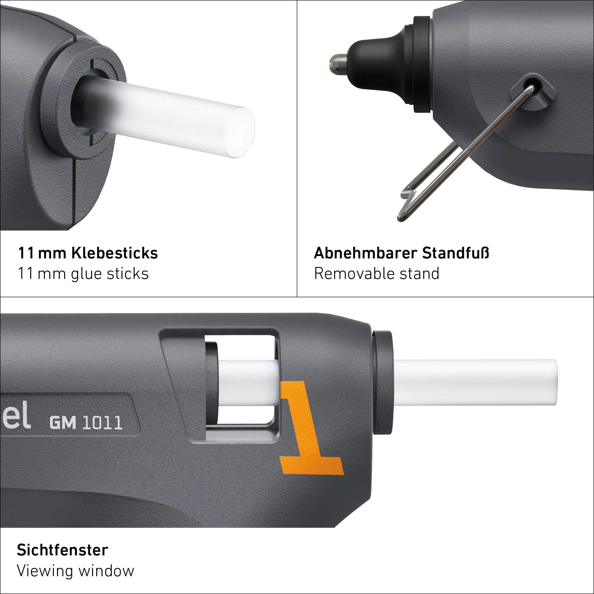 Steinel Heißklebepistole GlueMatic 1011 inkl. 2 Klebesticks 