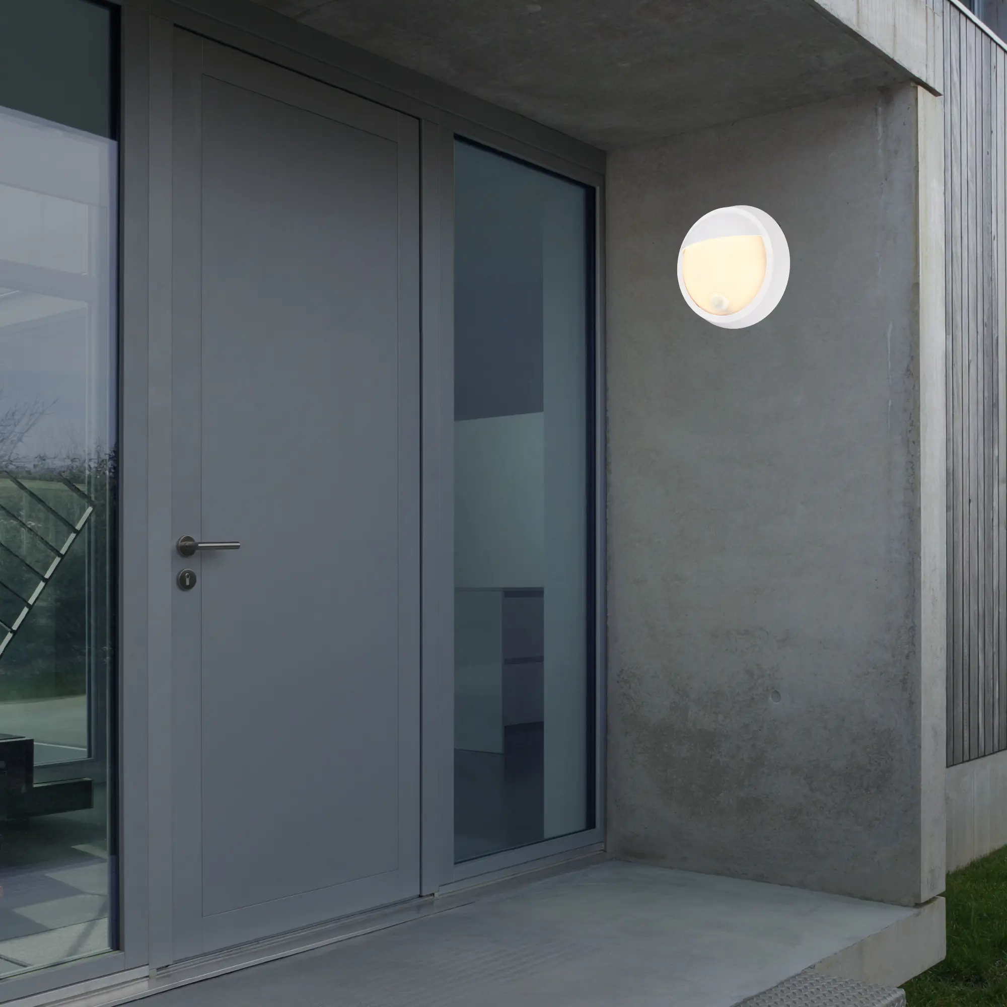 Briloner LED Außenwandleuchte Puni Akku 4W weiß Bewegungssensor warmweiß Briloner LED Außenwandleuchte Puni Akku 4W weiß Bewegungssensor warmweiß
