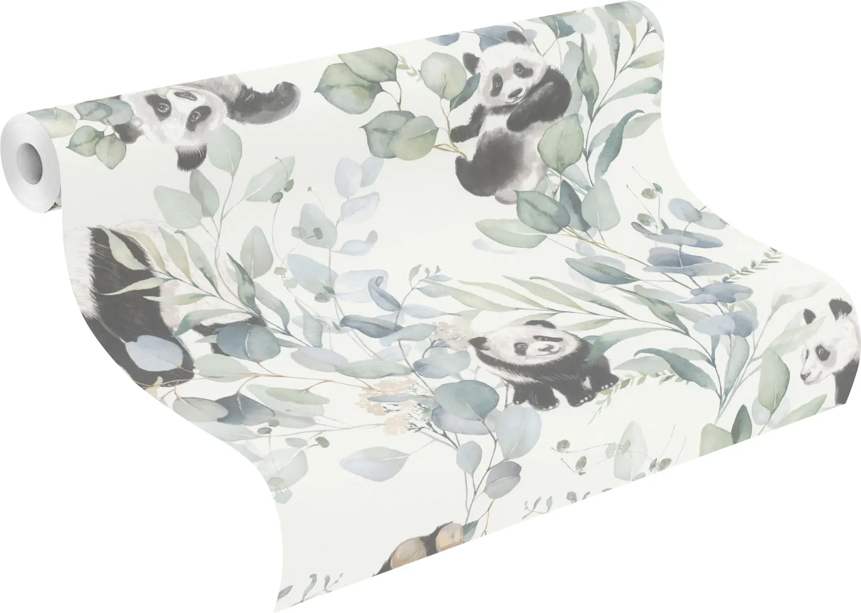 Rasch Vliestapete 301144, Kids World, Pandas, 10,05 x 0,53 m