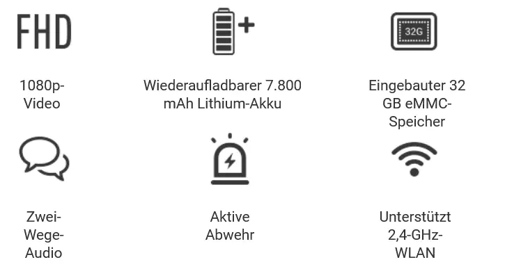 Ezviz Wlan Outdoor Akku-Überwachungskamera BC1C inkl. Basisstation und Solarpanel Ezviz Wlan Outdoor Akku-Überwachungskamera BC1C inkl. Basisstation und Solarpanel