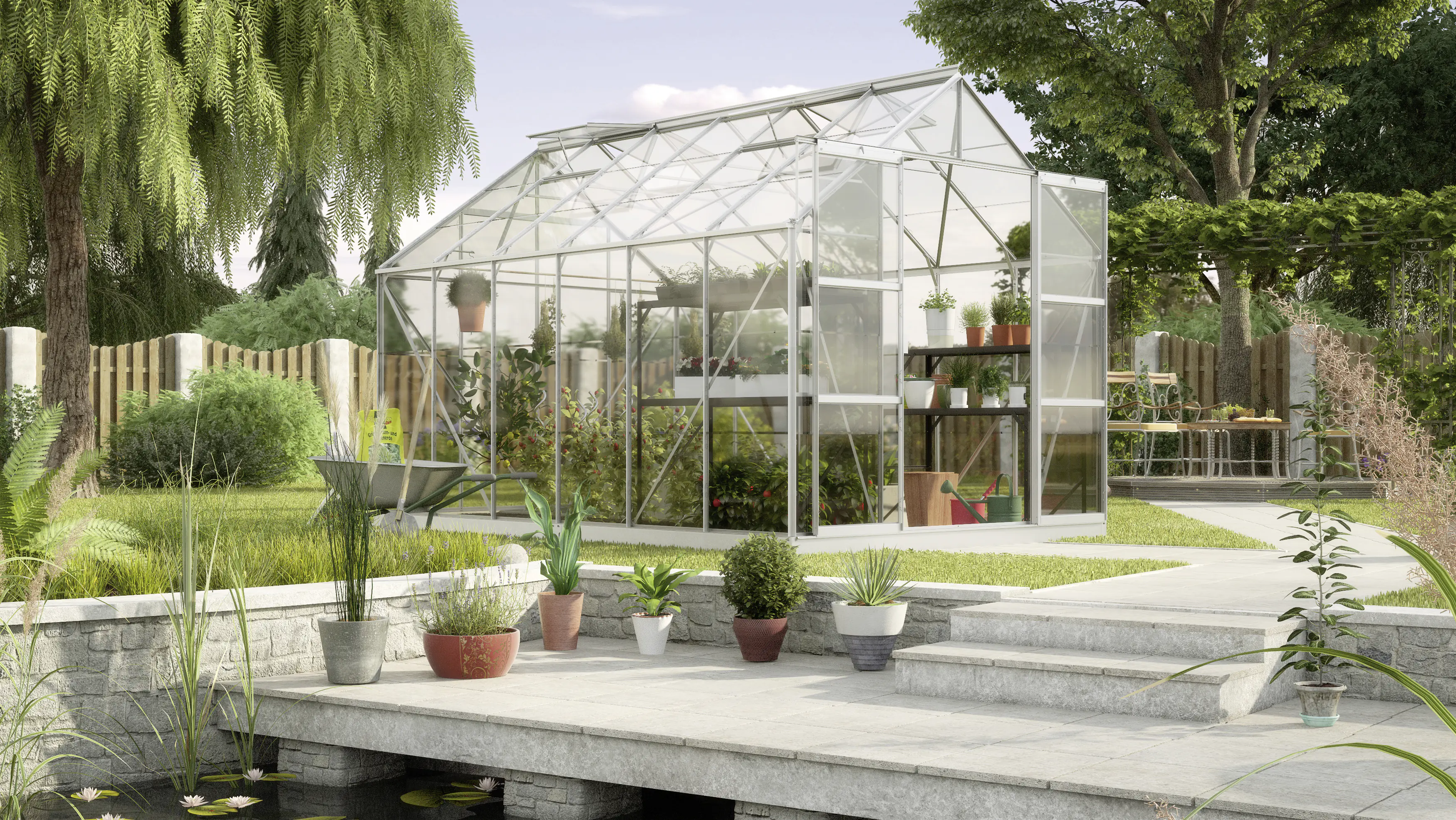 Vitavia Gewächshaus Uranus 9900 254 x 379 cm 3 mm Sicherheitsglas