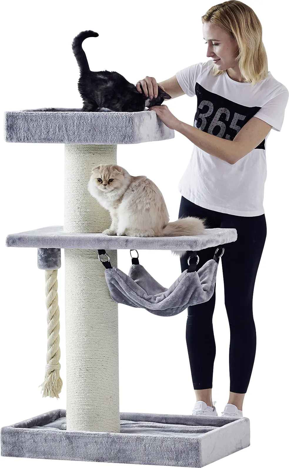 Nobby Kratzbaum Samar H 130 cm grau