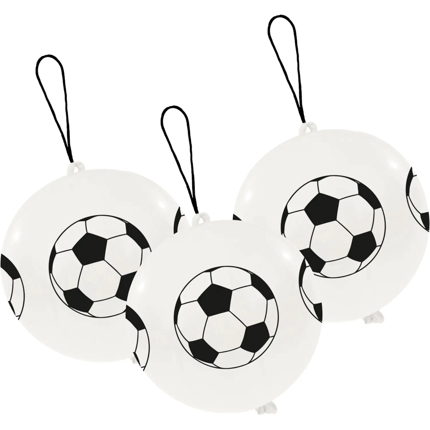 3 Latexballons Spielbälle Fußball 35,5 cm