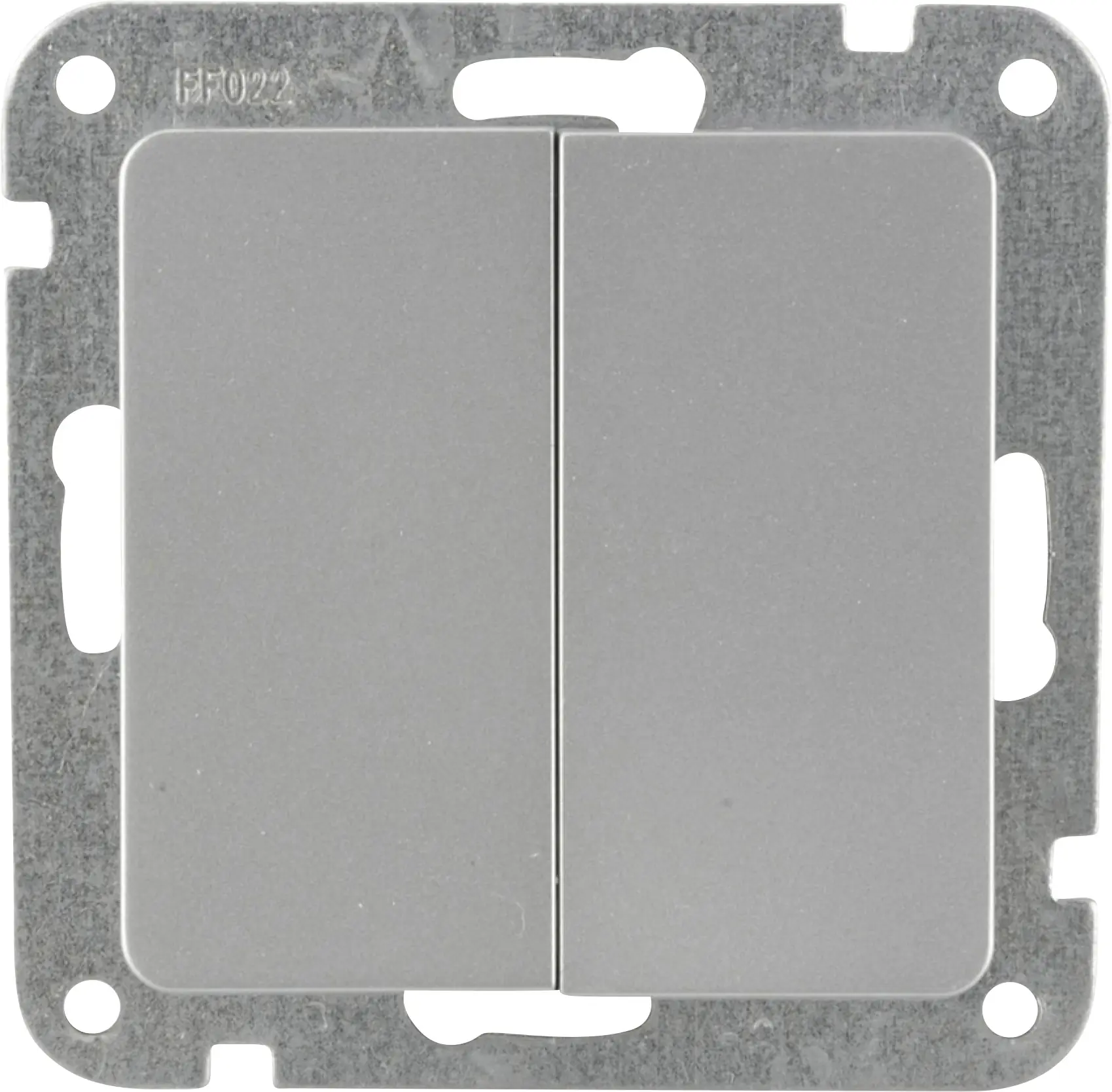 Unitec Serienschalter mit Wippe silber, Serie Le Mans