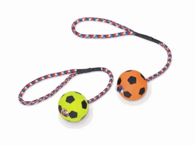 Nobby Moosgummi Fußball 6 cm mit Seil