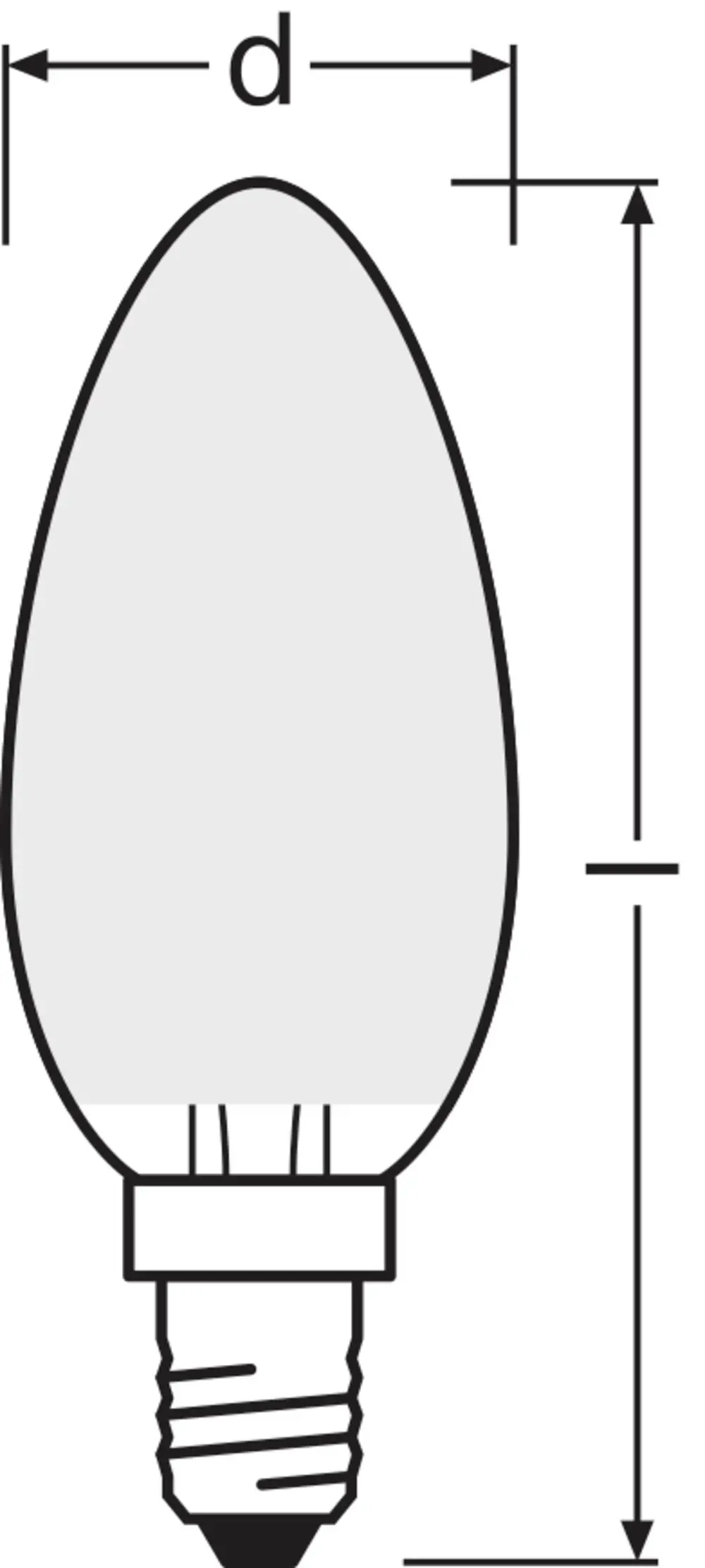 Osram LED Leuchtmittel Retrofit CLB 40 E14 4W warmweiß, weiß matt