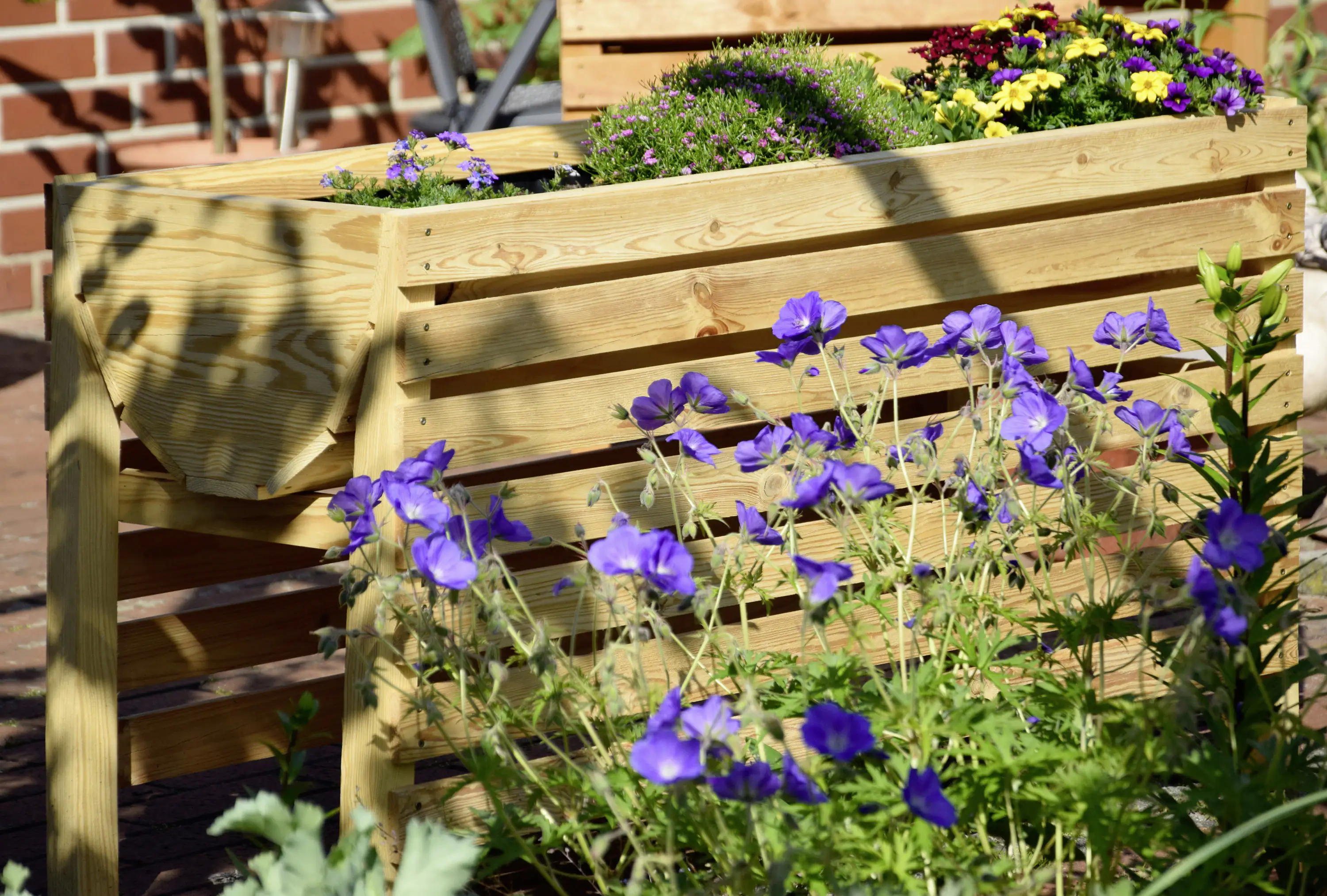 Dobar Hochbeet inkl. Pflanzfolie 100 x 45 x 60 cm