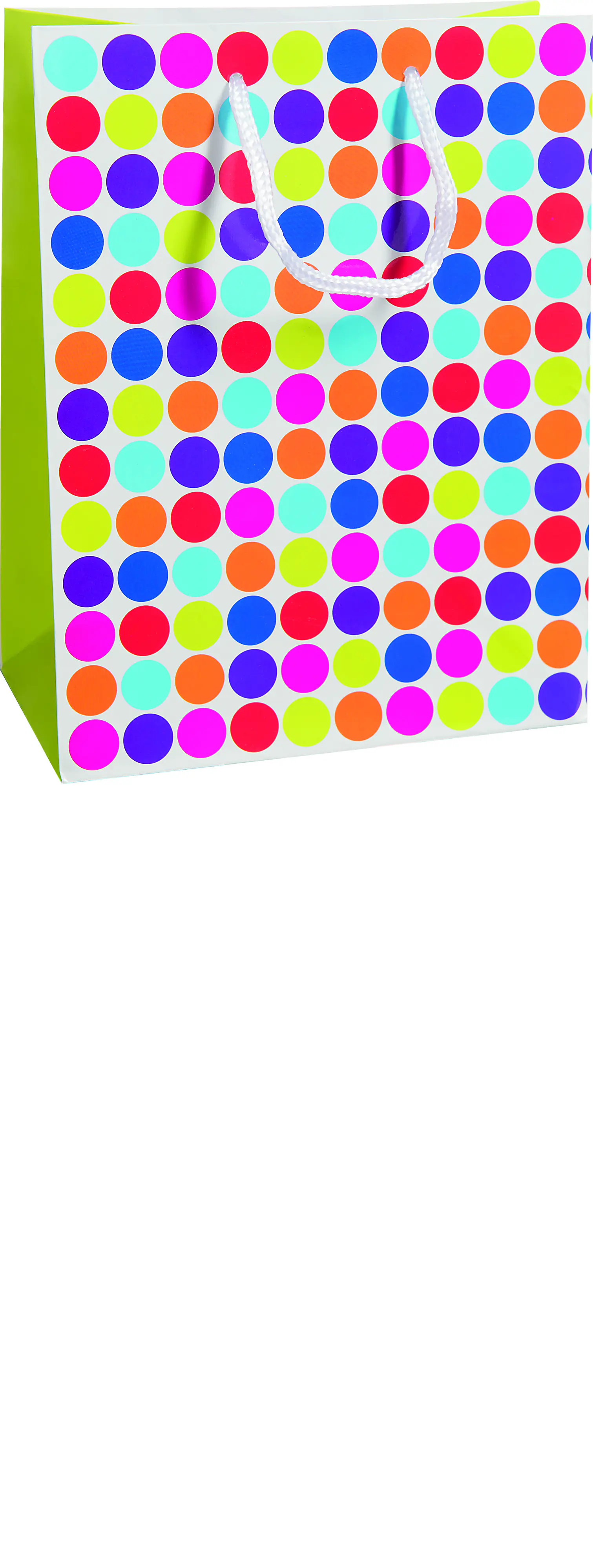 Duni Geschenktüte Dots White 23 cm 