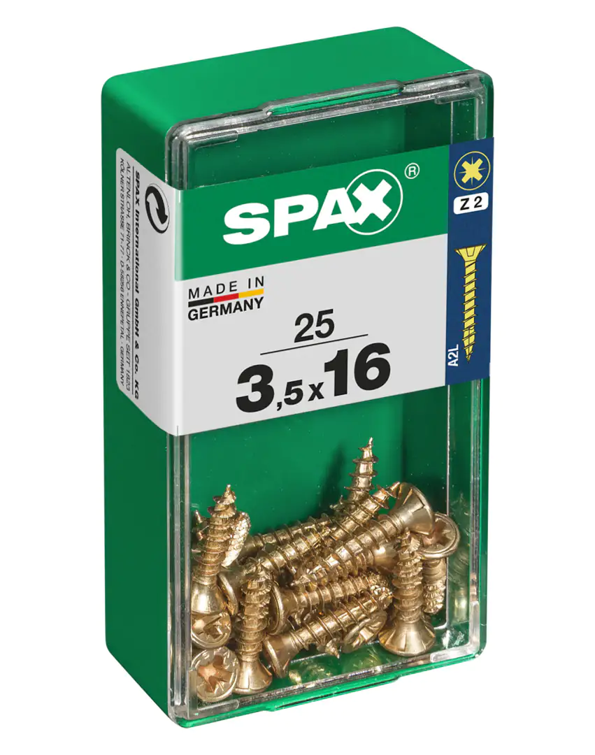 Spax Universalschrauben 3.5 x 16 mm PZ 2 - 25 Stk.