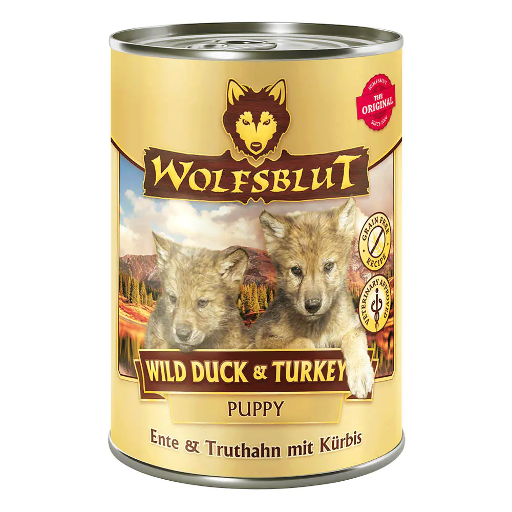 4260603784486 Wolfsblut Wild Duck & Turkey Ente & Truthahn mit Kürbis Hundefutter 395 g