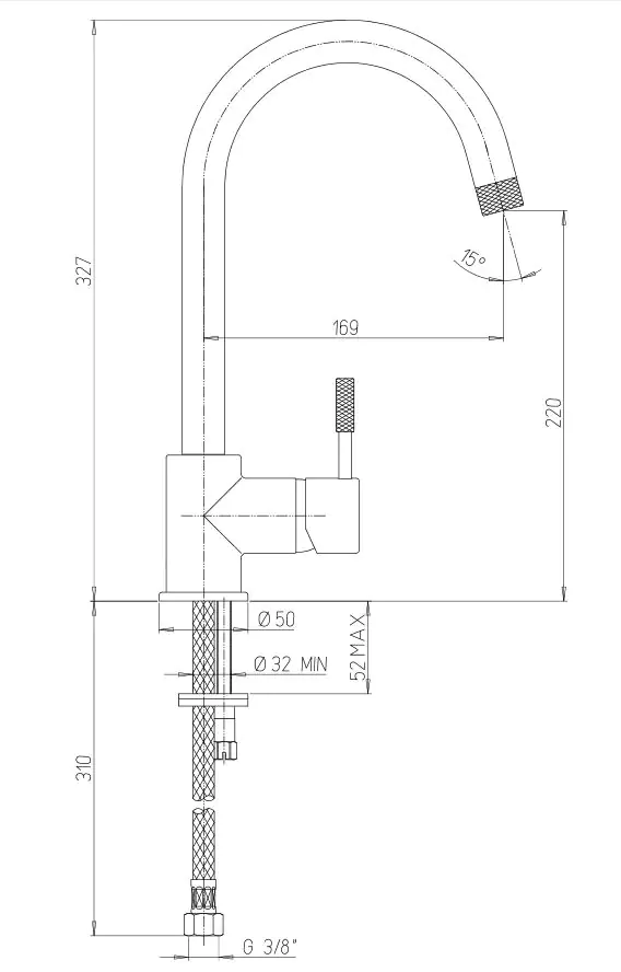 Argo Rubinetterie Küchenarmatur Olbia chrom