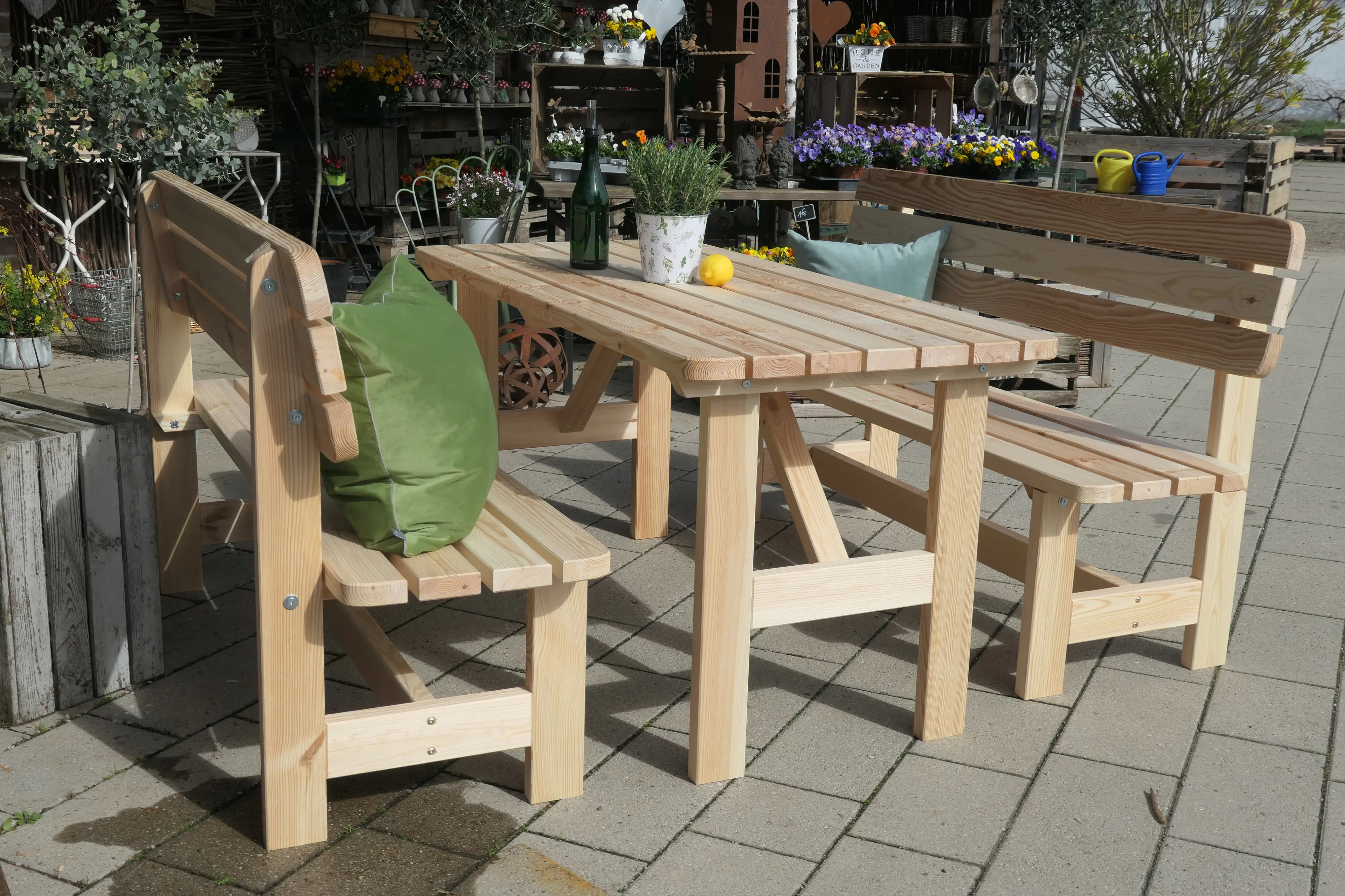 iWerk Massivholzgarnitur Kiefer natur 3-teilig iWerk Massivholzgarnitur Kiefer natur 3-teilig