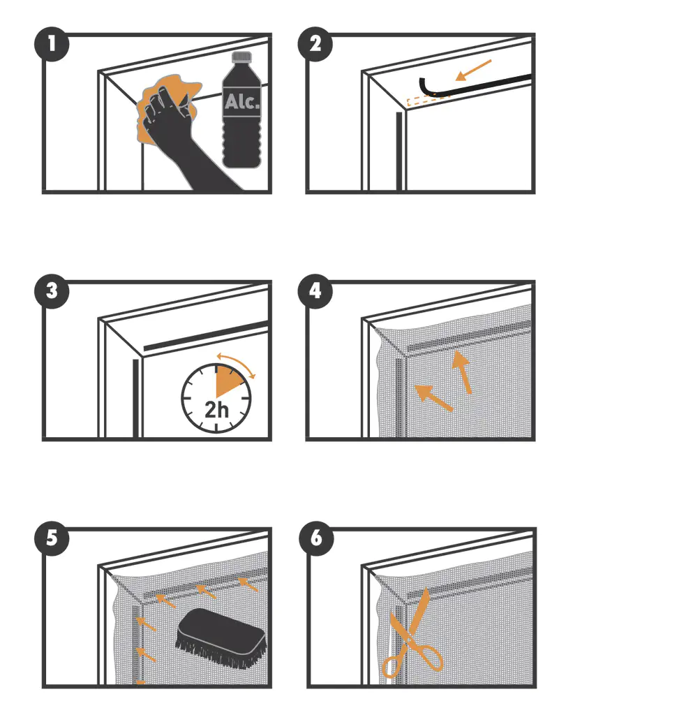 Primaster Fliegengitter 130 x 150 cm weiß kürzbar Primaster Fliegengitter 130 x 150 cm weiß kürzbar