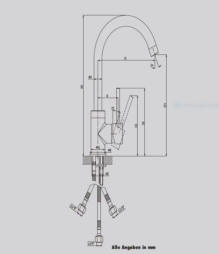 Primaster Küchenarmatur Oslo verchromt Niederdruck Primaster Küchenarmatur Oslo verchromt Niederdruck