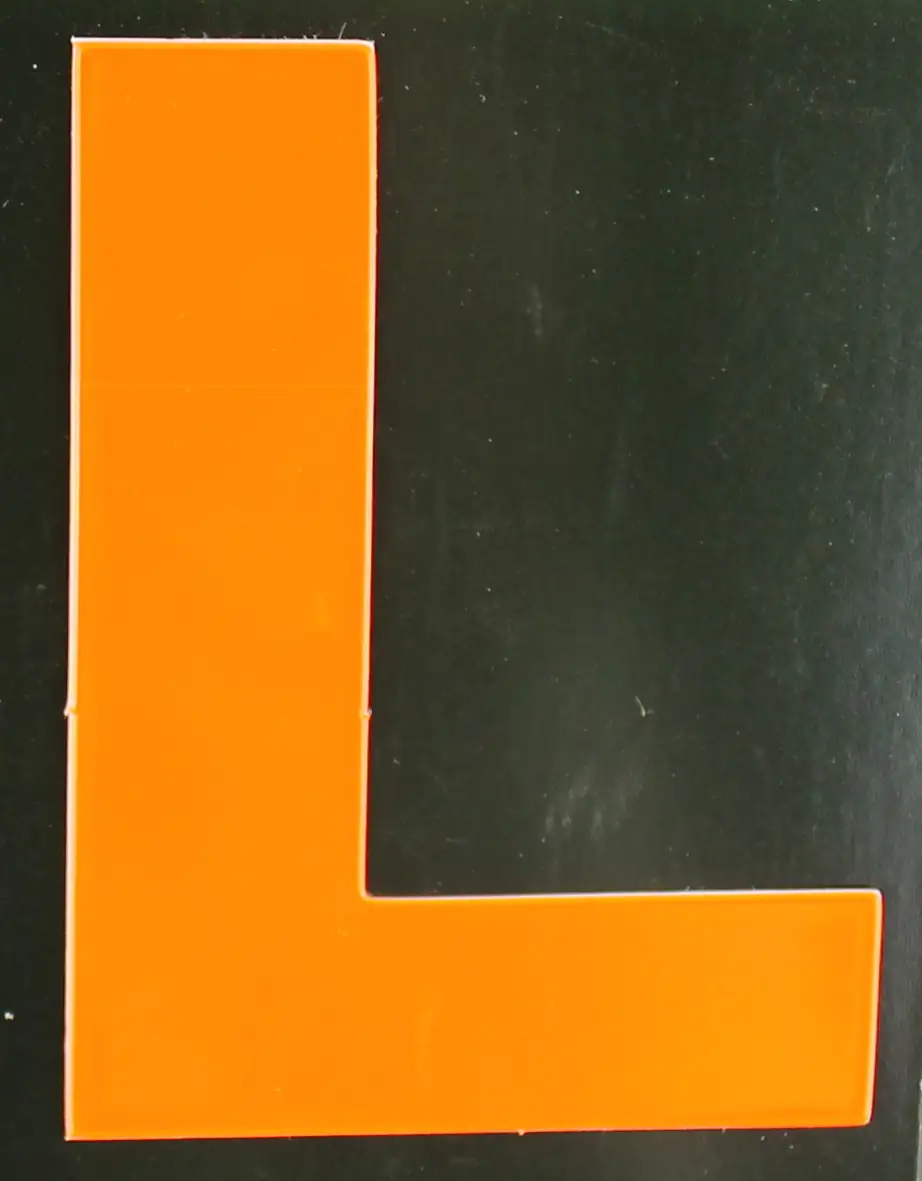4004947548515 Conacord Reflektierender Klebebuchstabe L orange "L"