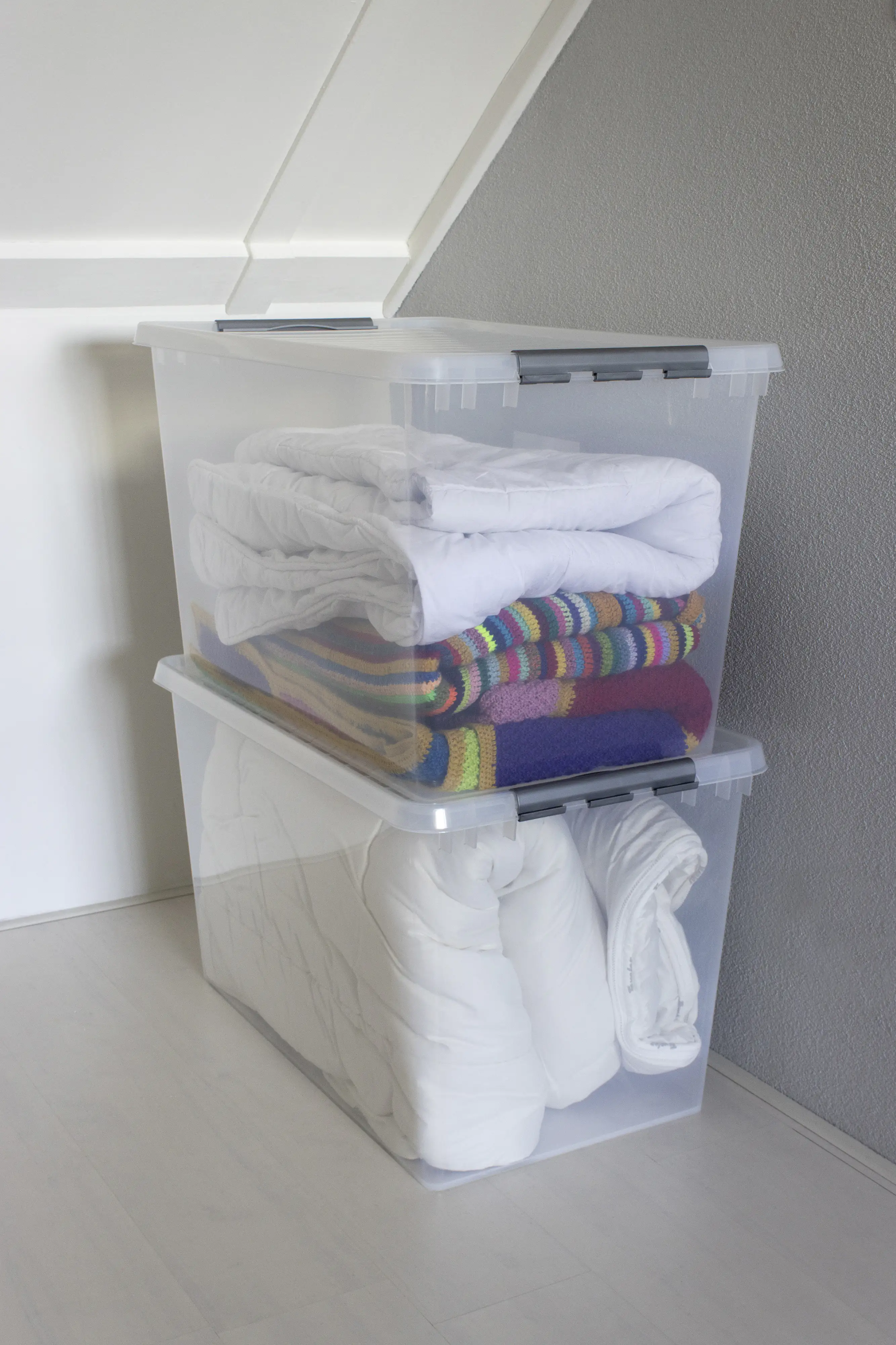 Sunware Aufbewahrungsbox Q-Line 150L transparent 80 x 50 x 48,4 cm Sunware Aufbewahrungsbox Q-Line 150L transparent 80 x 50 x 48,4 cm