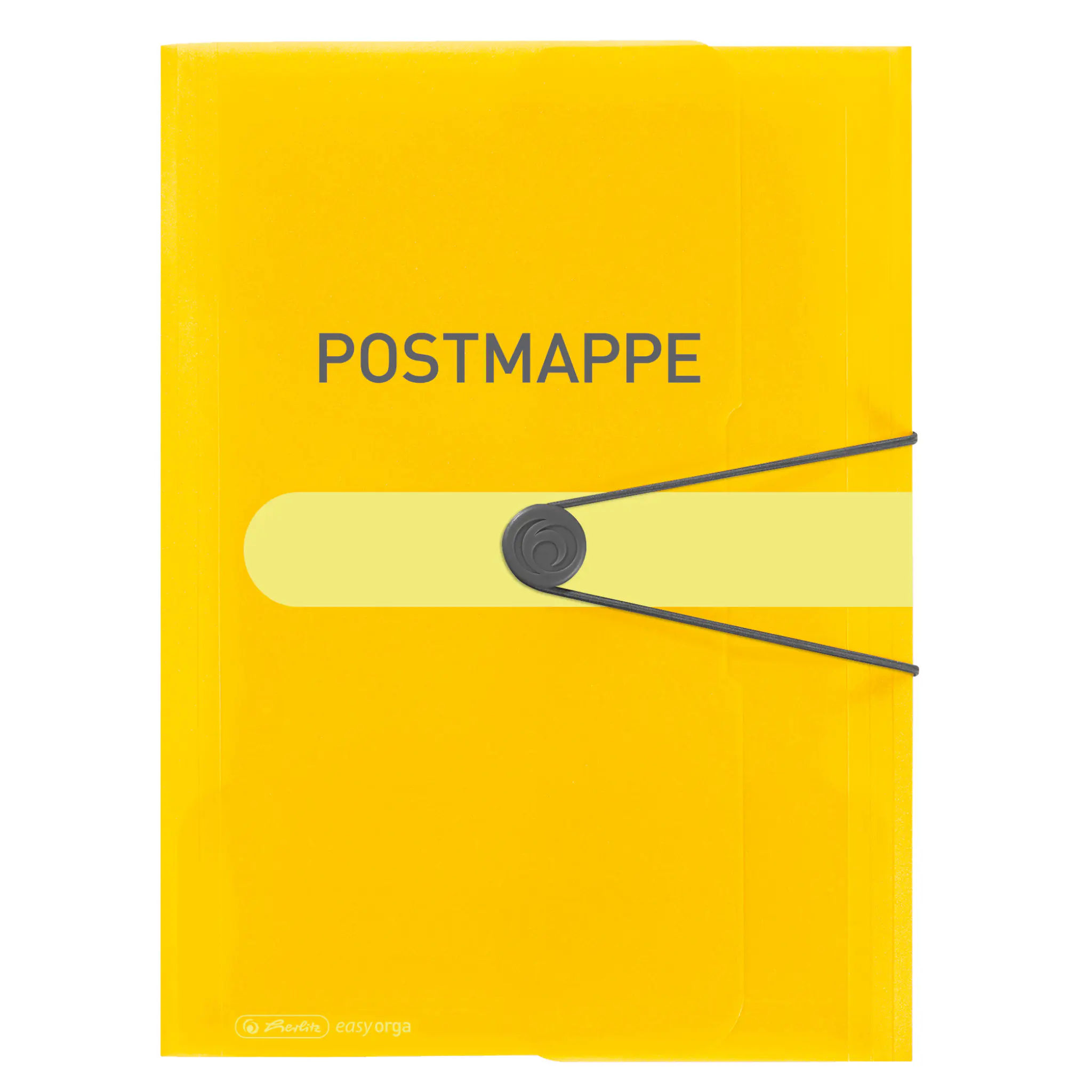 Herlitz Gummizugmappe A4 transparent/gelb