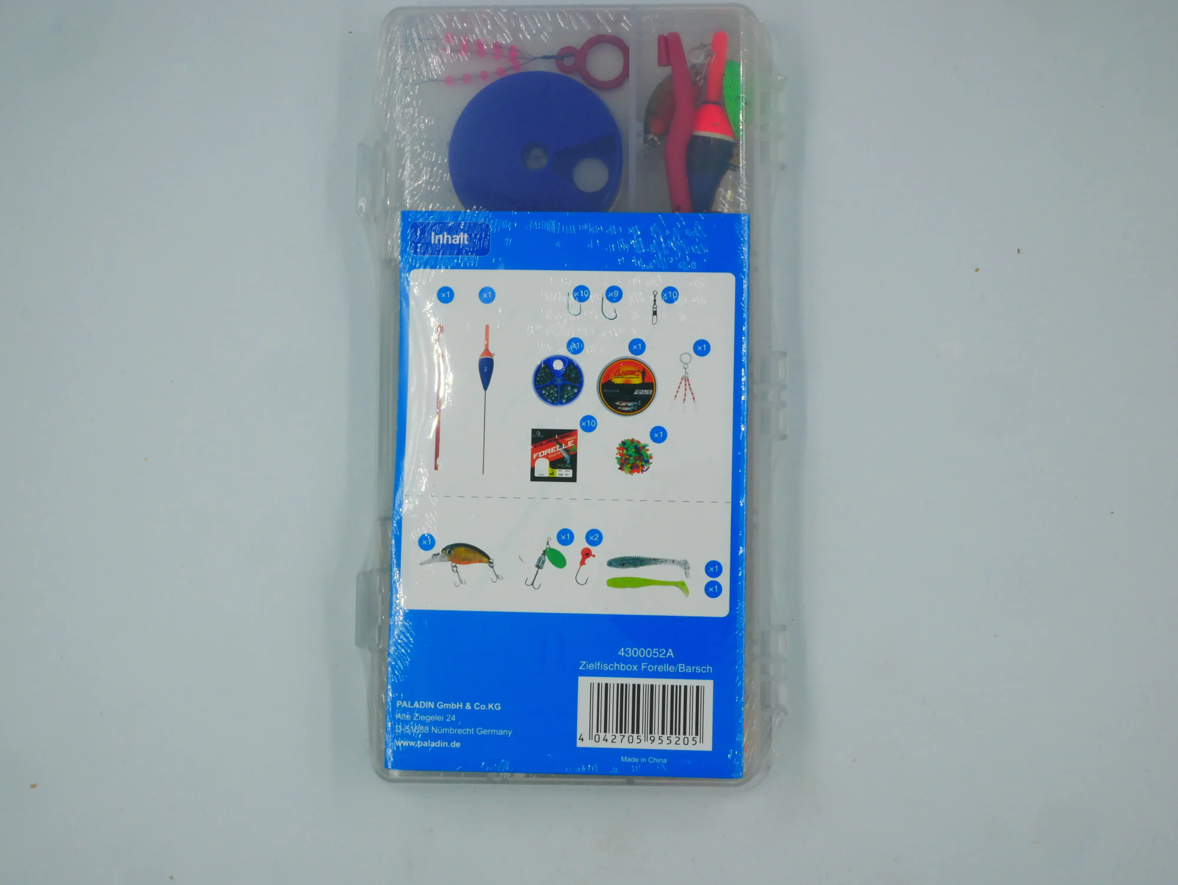 Paladin Angelbox Köder für Forelle und Barsch 100-teilig Paladin Angelbox Köder für Forelle und Barsch 100-teilig