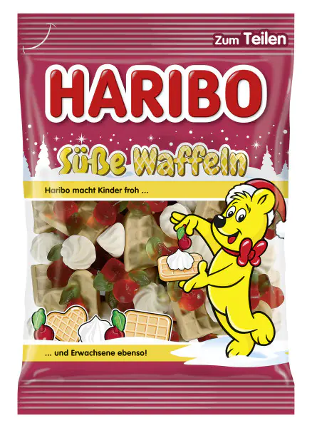 Haribo Gummibären Süße Waffeln 175 g