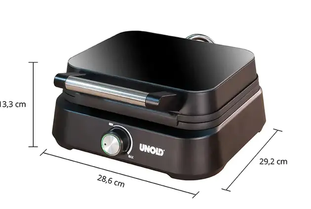 Unold Waffelautomat Brüssel 1500 Watt, für 17x10 cm Waffeln Unold Waffelautomat Brüssel 1500 Watt, für 17x10 cm Waffeln