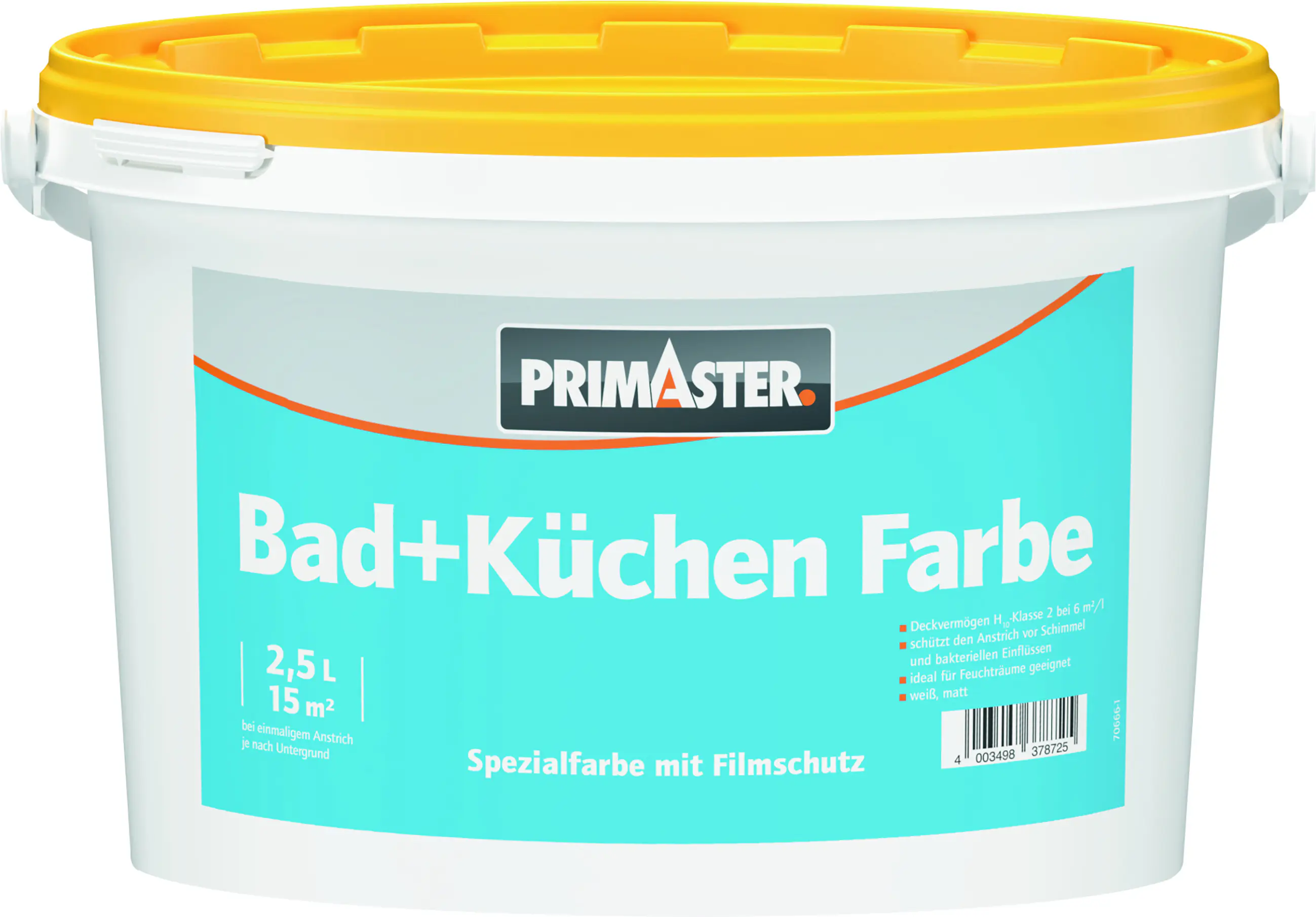 Primaster Bad- und Küchenfarbe weiß 2,5 L Primaster Bad- und Küchenfarbe weiß 2,5 L