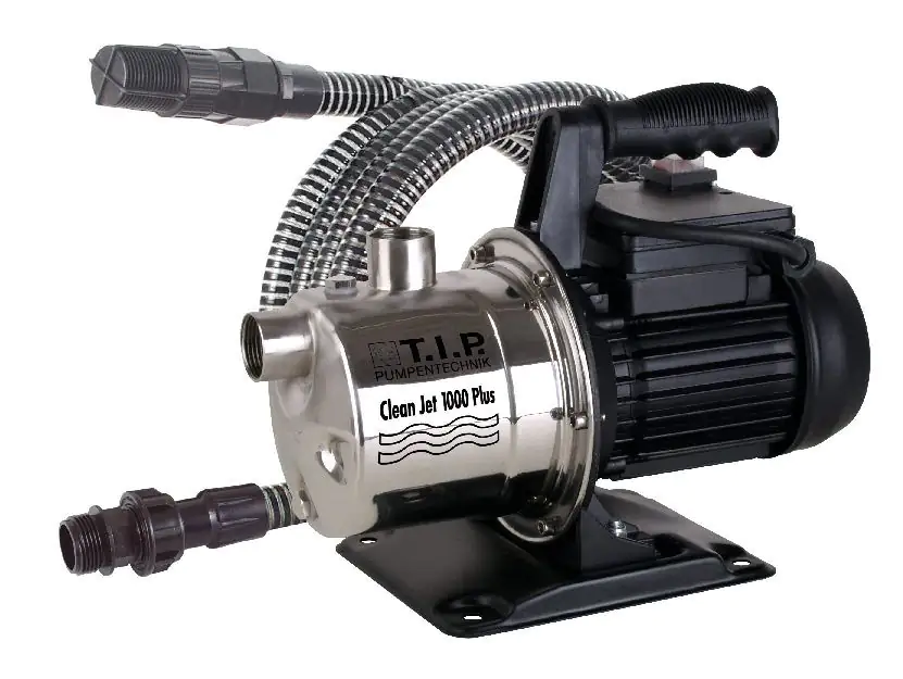 T.I.P. Gartenpumpe Cleanjet 1000 Plus mit Kit Fördermenge: 3.300 l/h, 800 W T.I.P. Gartenpumpe Cleanjet 1000 Plus mit Kit Fördermenge: 3.300 l/h, 800 W