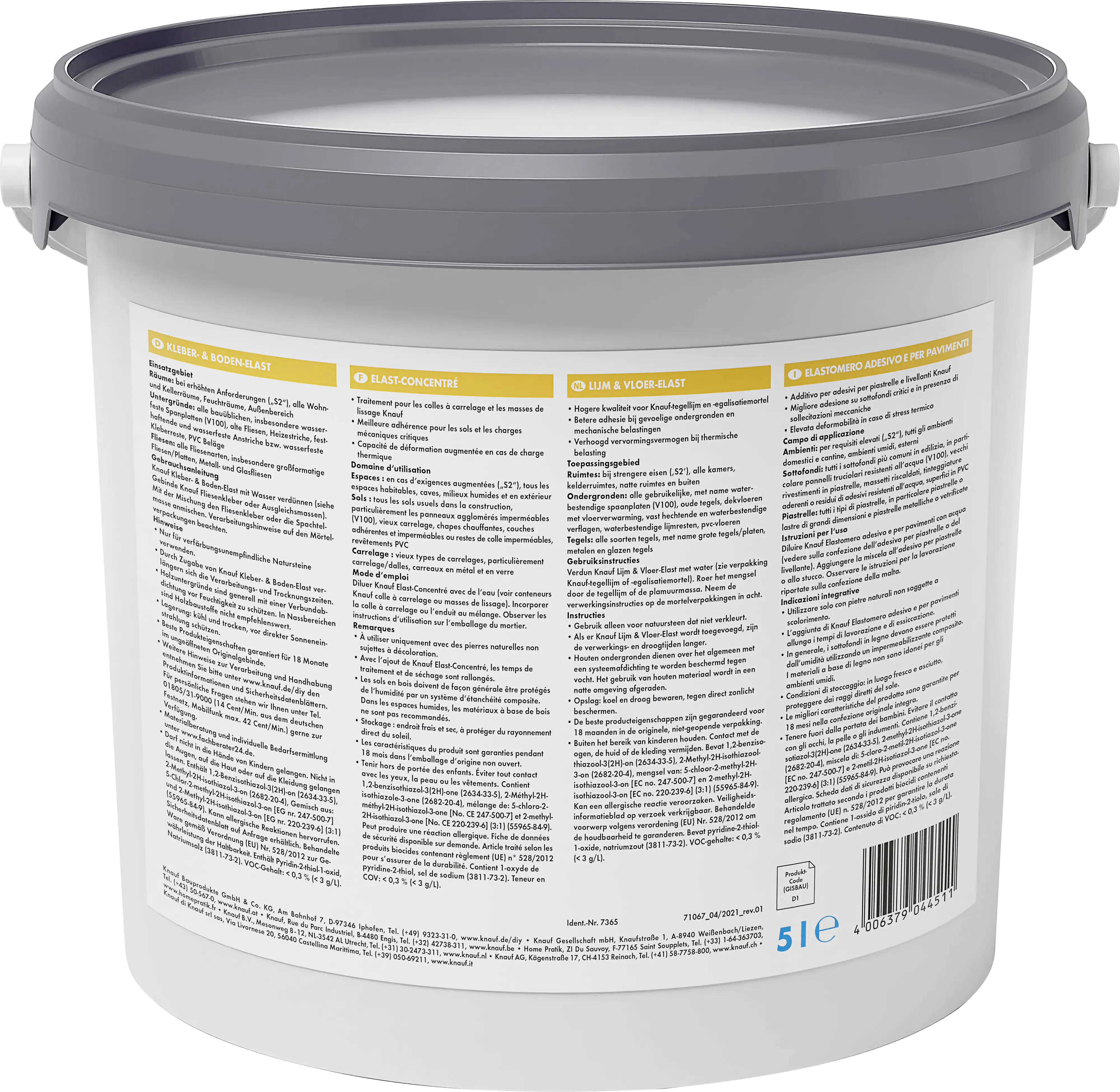 Knauf Kleber- und Boden-Elast farblos bis weiß, 5 l